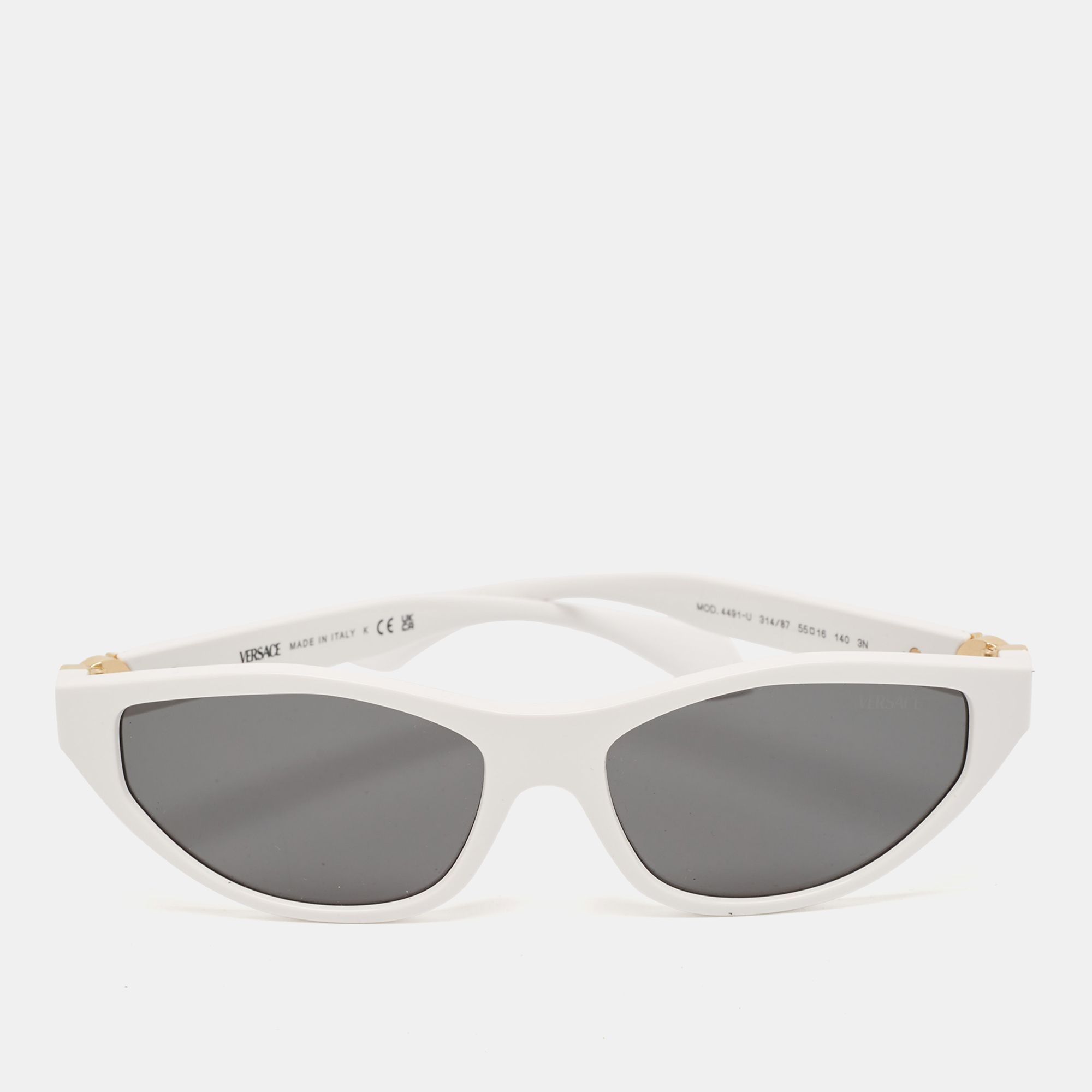 

Versace White/Black MOD. 4491-U Cat Eye Sunglasses