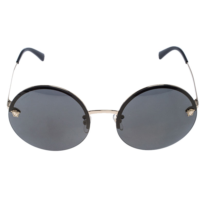 

Versace Gold/Black Mirror MOD.2176 Round Sunglasses