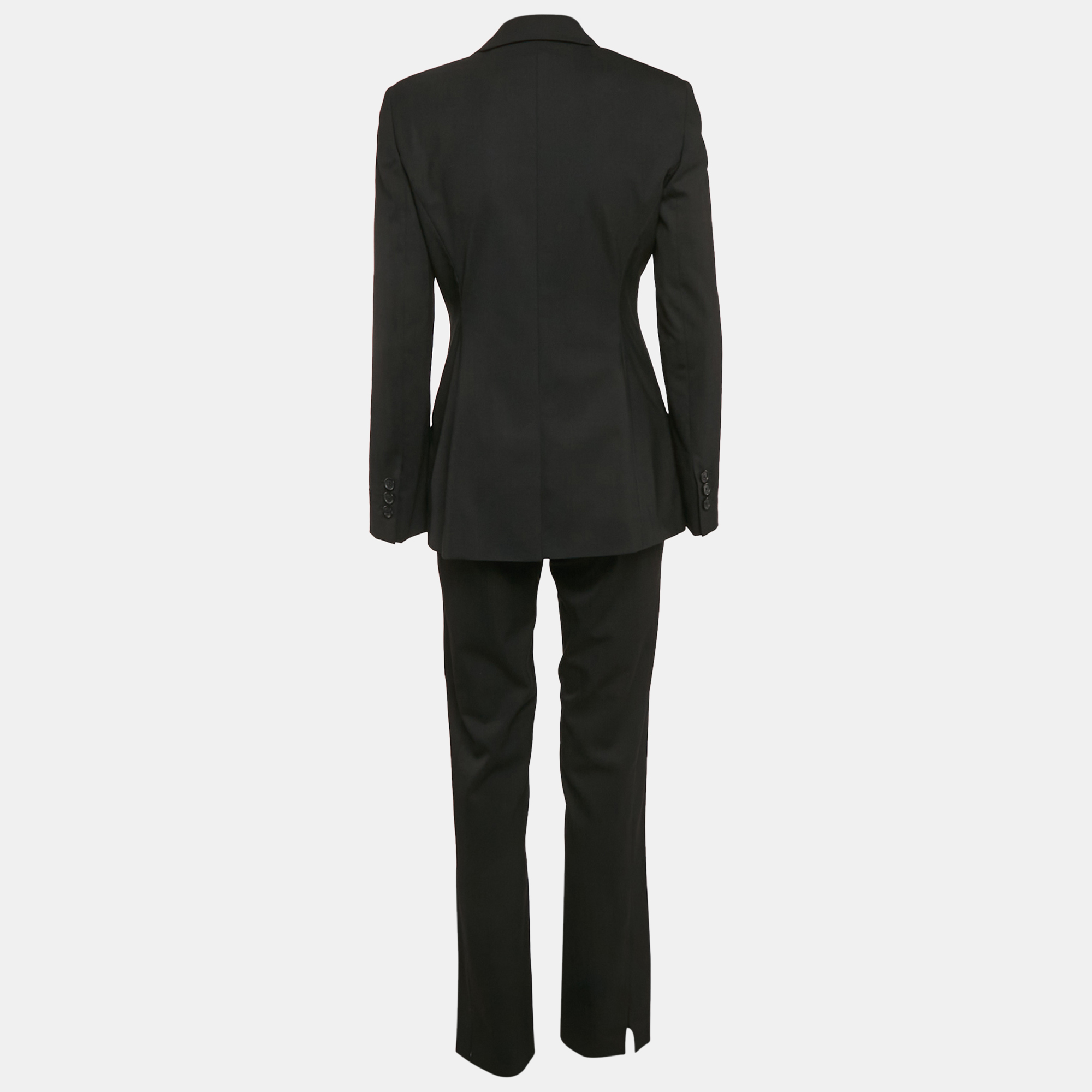 

Versace Black Wool Blend Pants Suit S