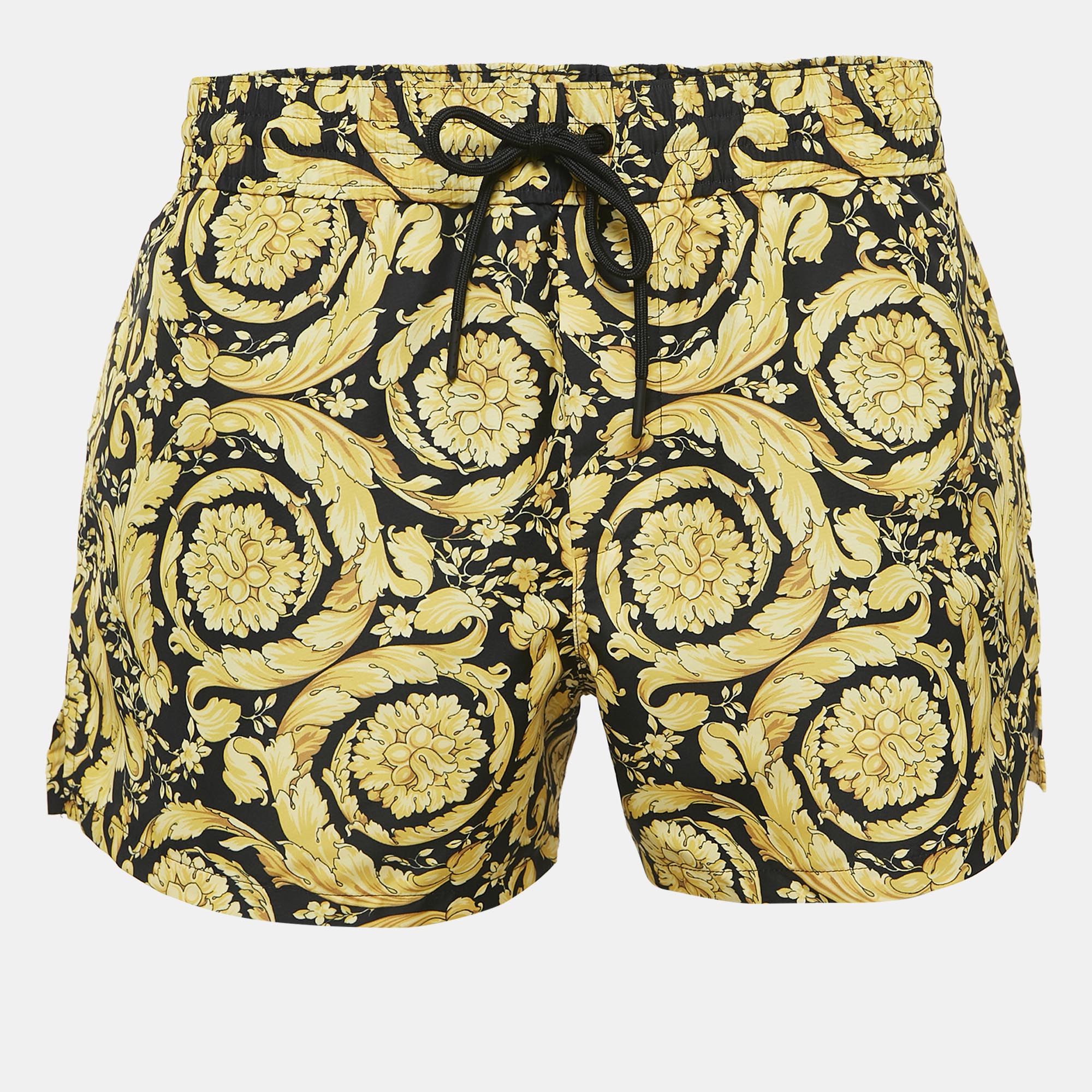 

Versace Yellow Rocco Print Synthetic Swim Shorts S
