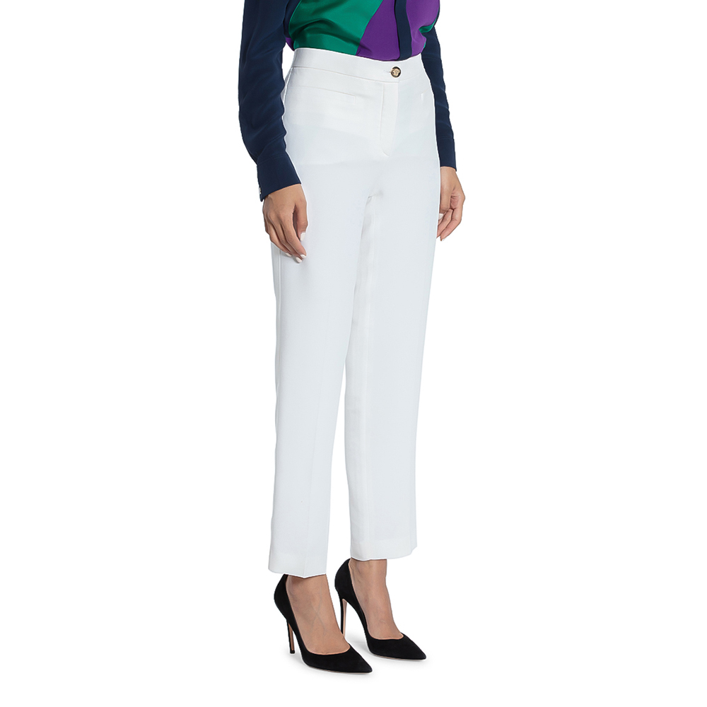 

Versace White Gianni Front Pocket Trousers  (42
