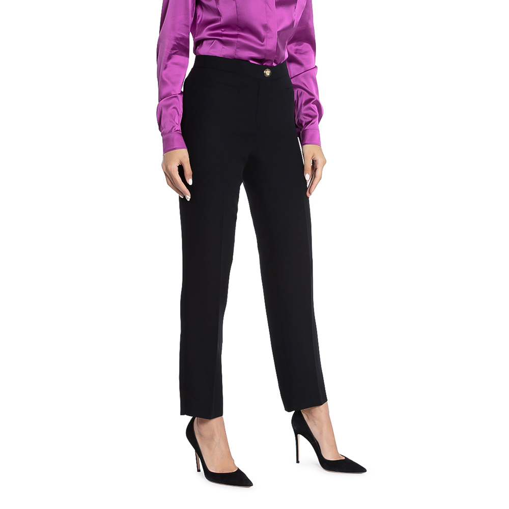 

Versace Black Gianni Front Pocket Trousers  (42