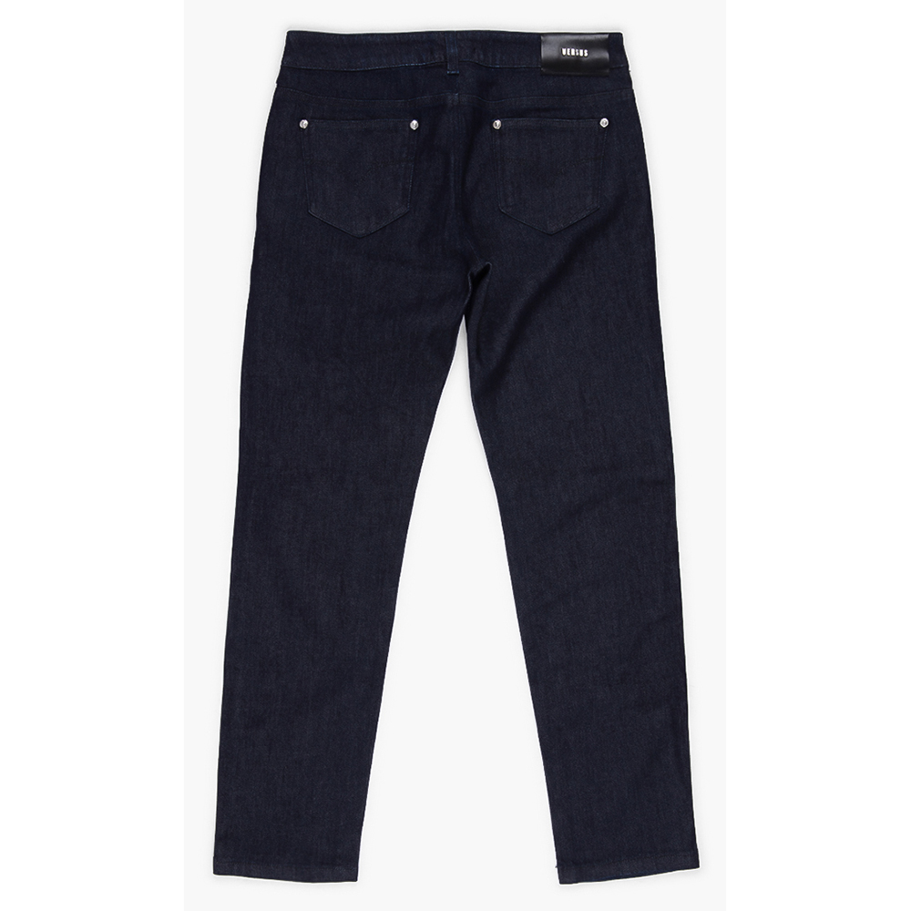 

Versace Blue Gianni Stretch Straight Fit Jeans  (25