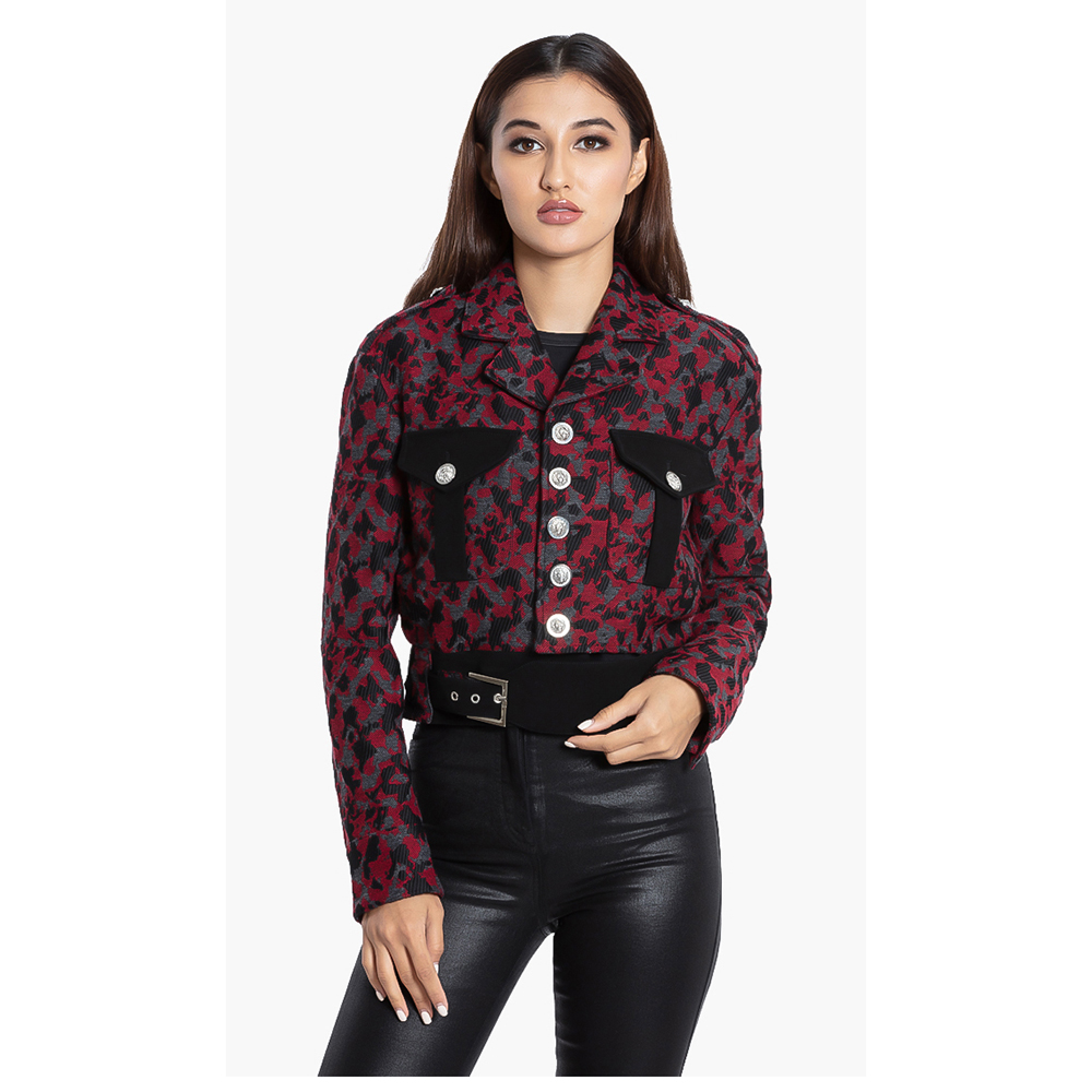 

Versace Red Versus Gianni Printed Jacket  (IT 40