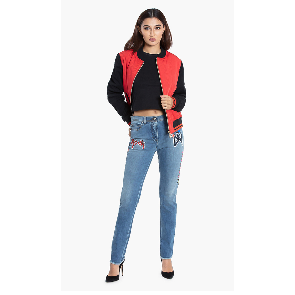 

Versace Red Versus Jeans Bomber Jacket  (IT 40