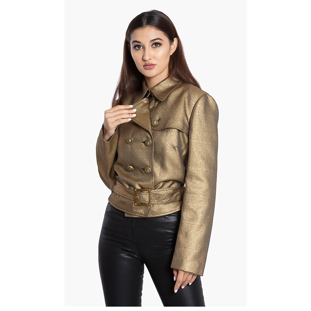 

Versace Gold Gianni Double-Breasted Jacket  (IT 42