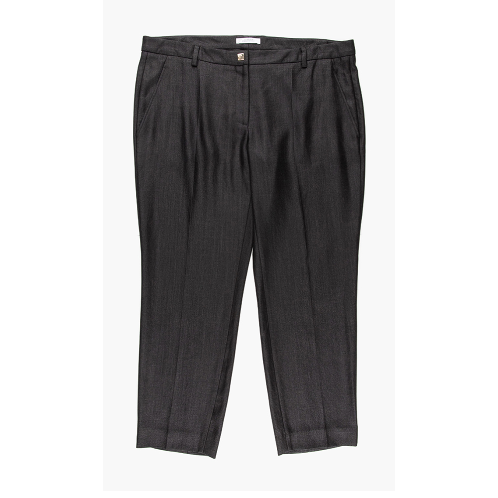 

Versace Black Gianni Plain Trousers  (48