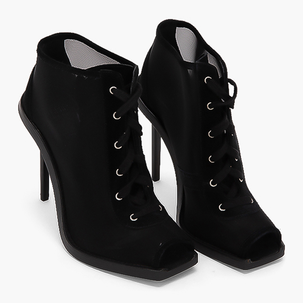 

Versace Black Mesh/Leather Versus Ankle Boots Size EU
