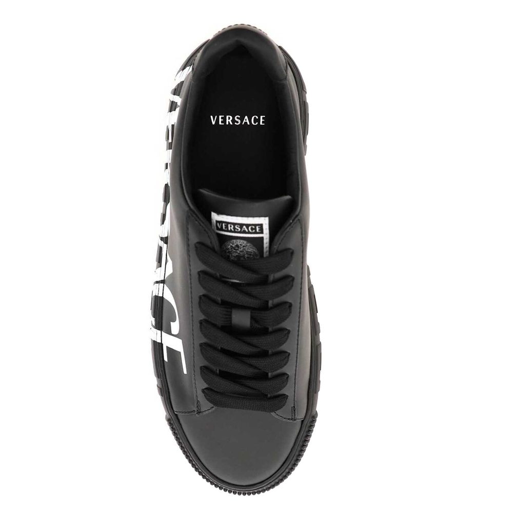 

Versace Black Greca Logo Sneakers Size IT