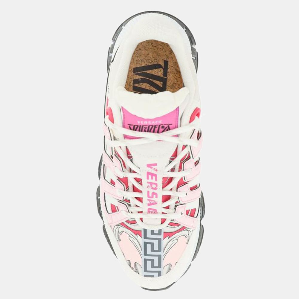 

Versace White/Pink Trigreca Sneakers Size EU