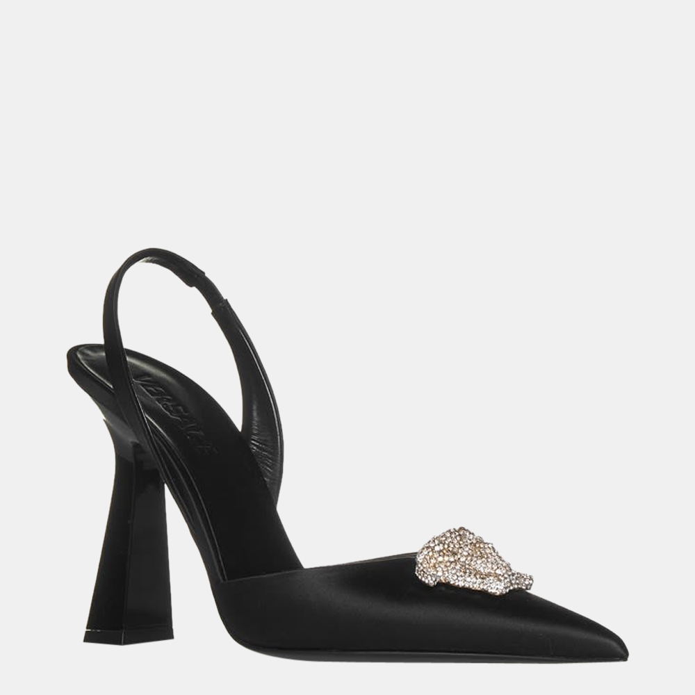 

Versace Black 'La Medusa' Slingback Heels Size EU