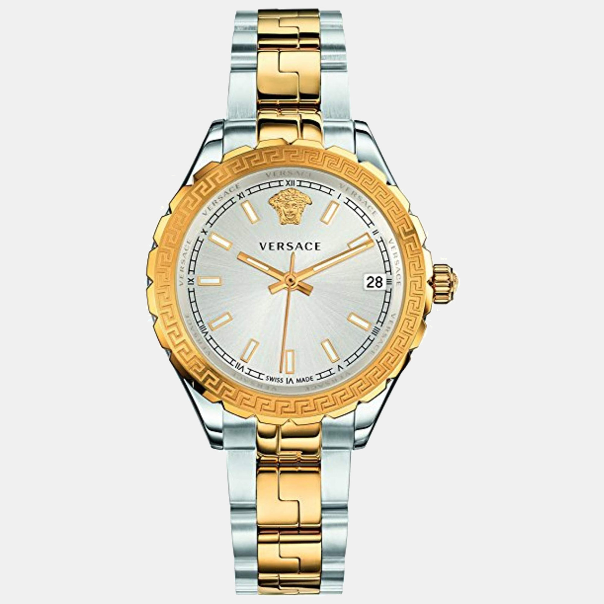 

Versace Women's Hellenyium  Quartz Watch V12030015, Silver