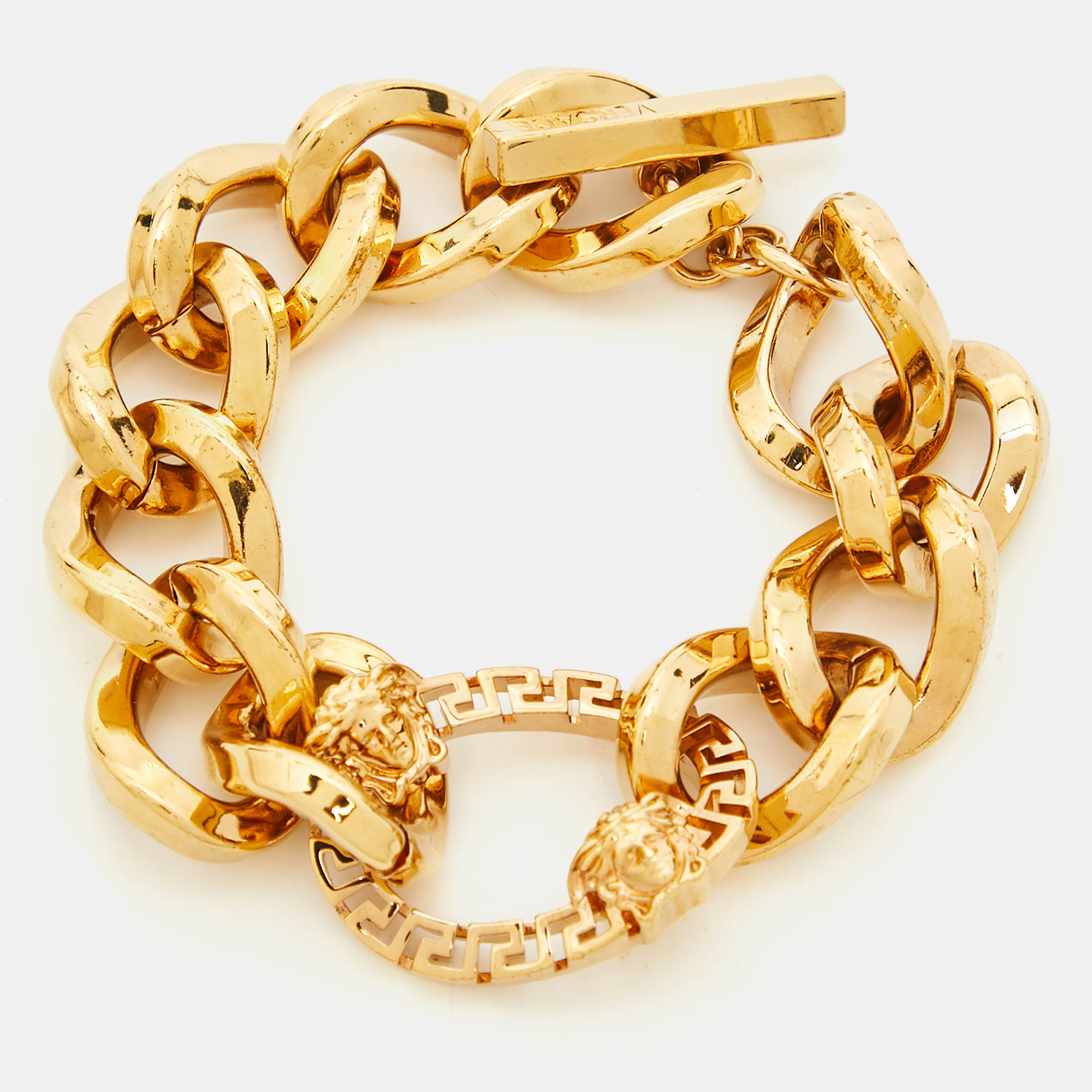 

Versace Meduasa Gold Tone Bracelet