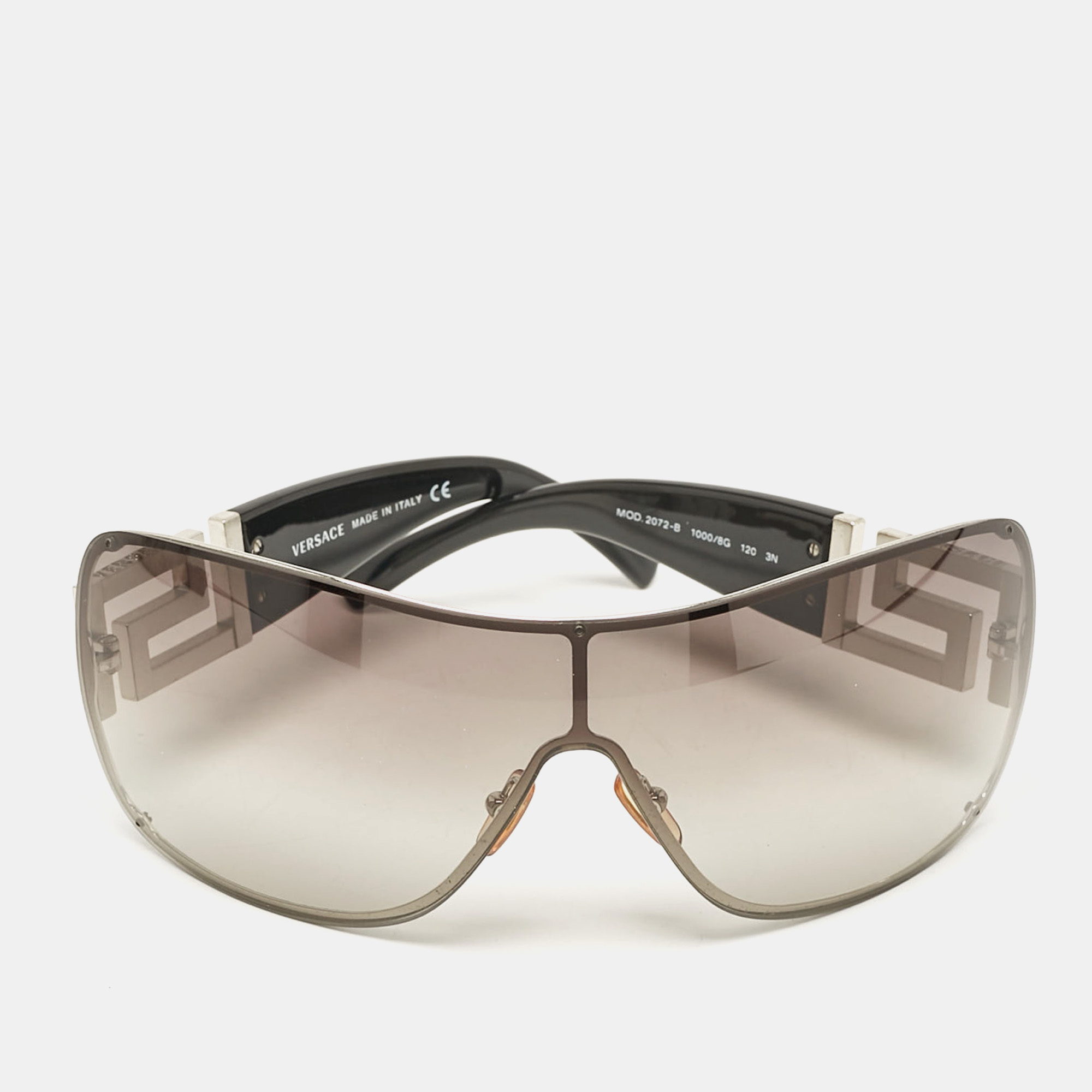 

Versace Black Gradient MOD. 2072-B Crystals Shield Sunglasses