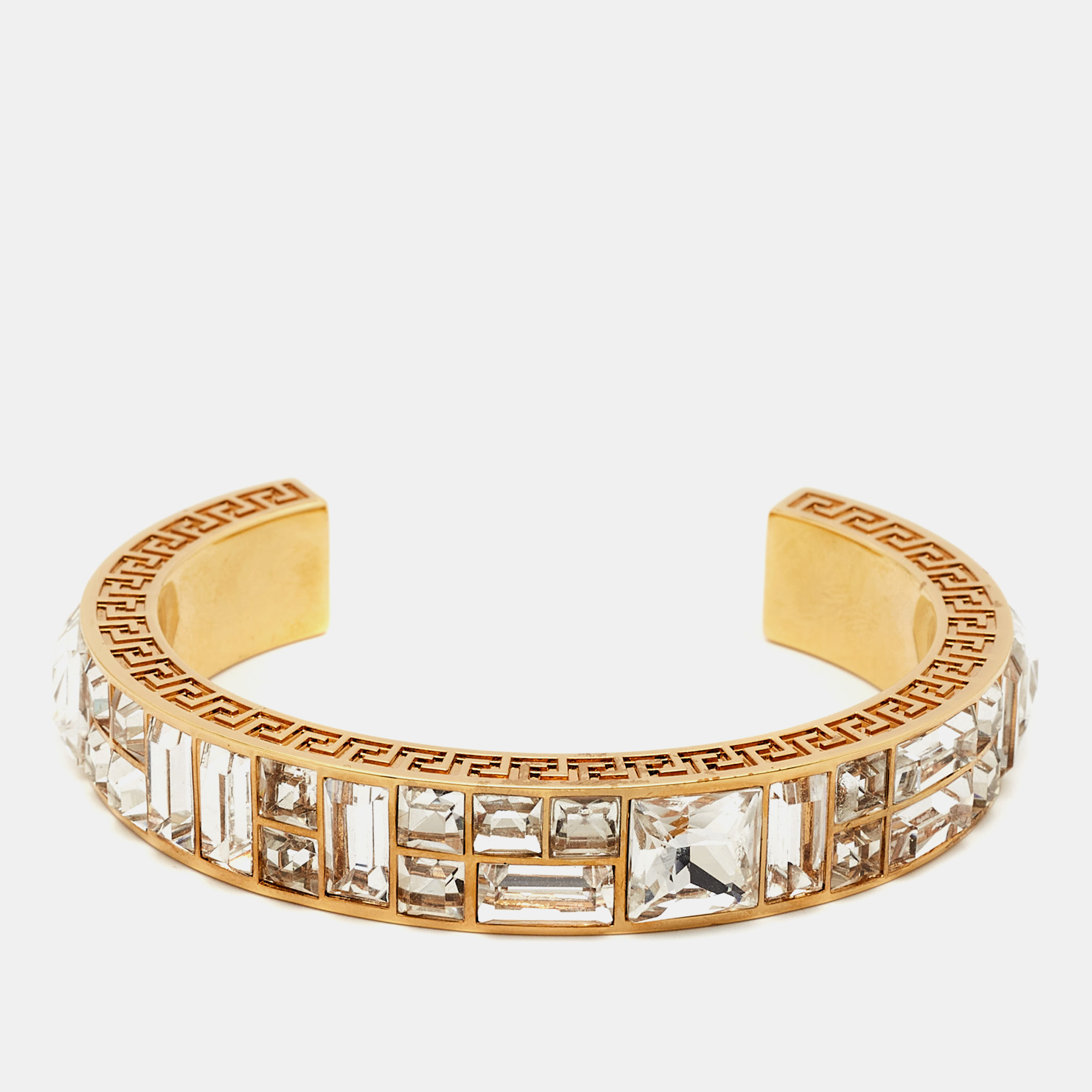 

Versace Greca Crystals Gold Tone Bracelet