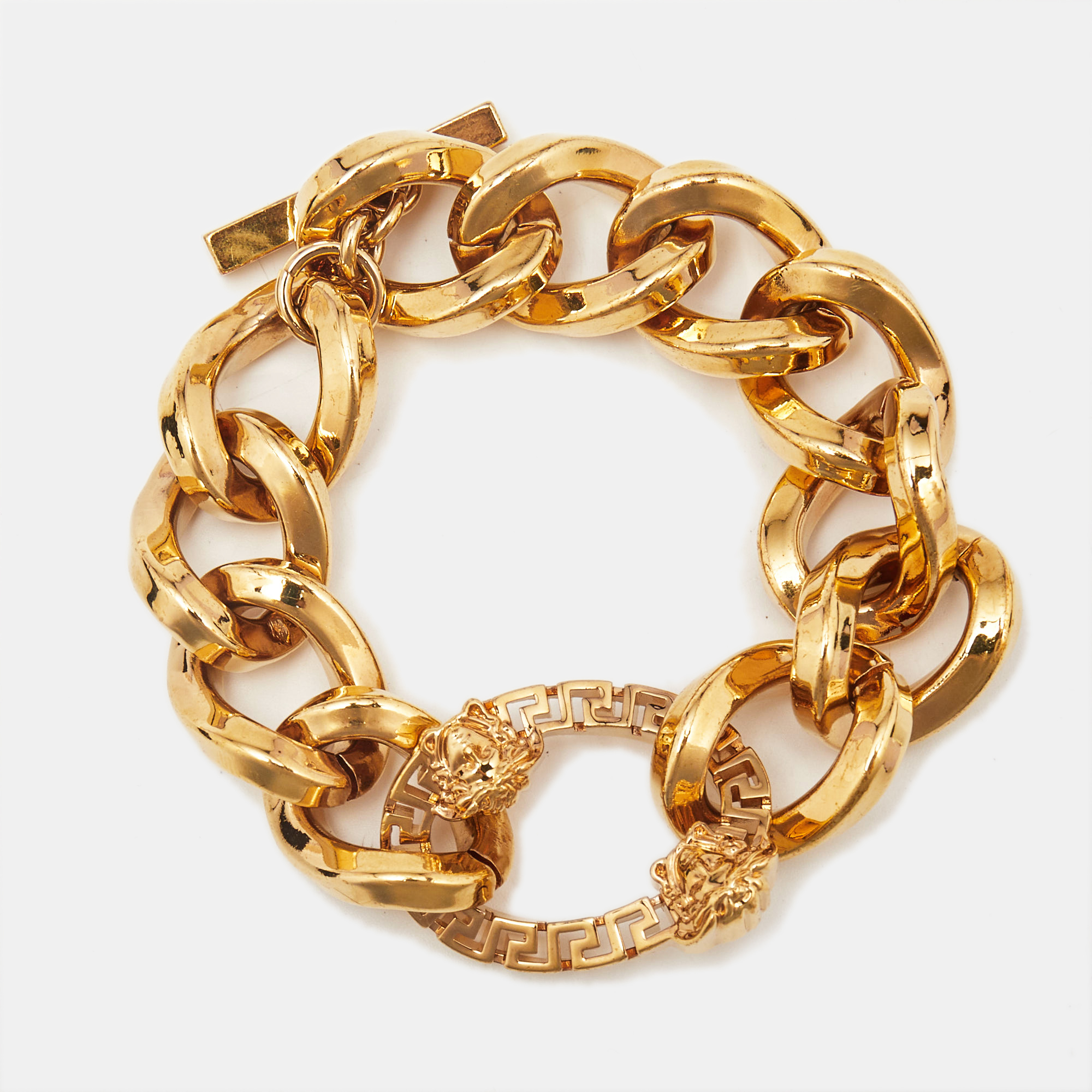 

Versace Meduasa Gold Tone Bracelet