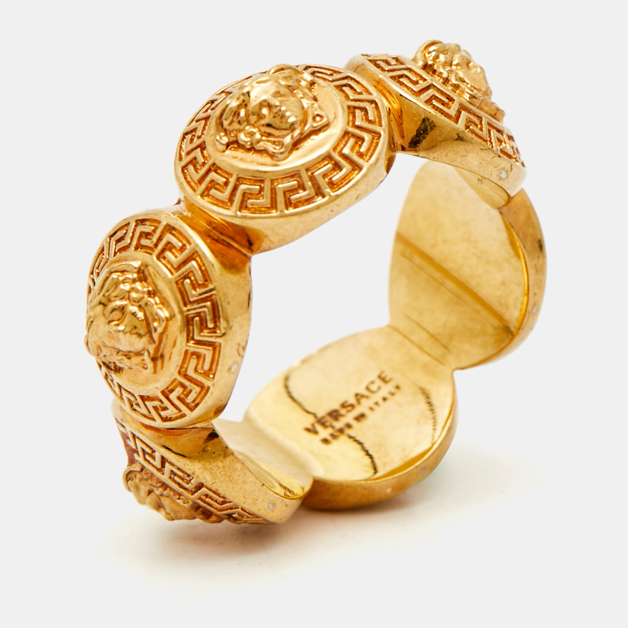 

Versace Medusa Gold Tone Ring Size