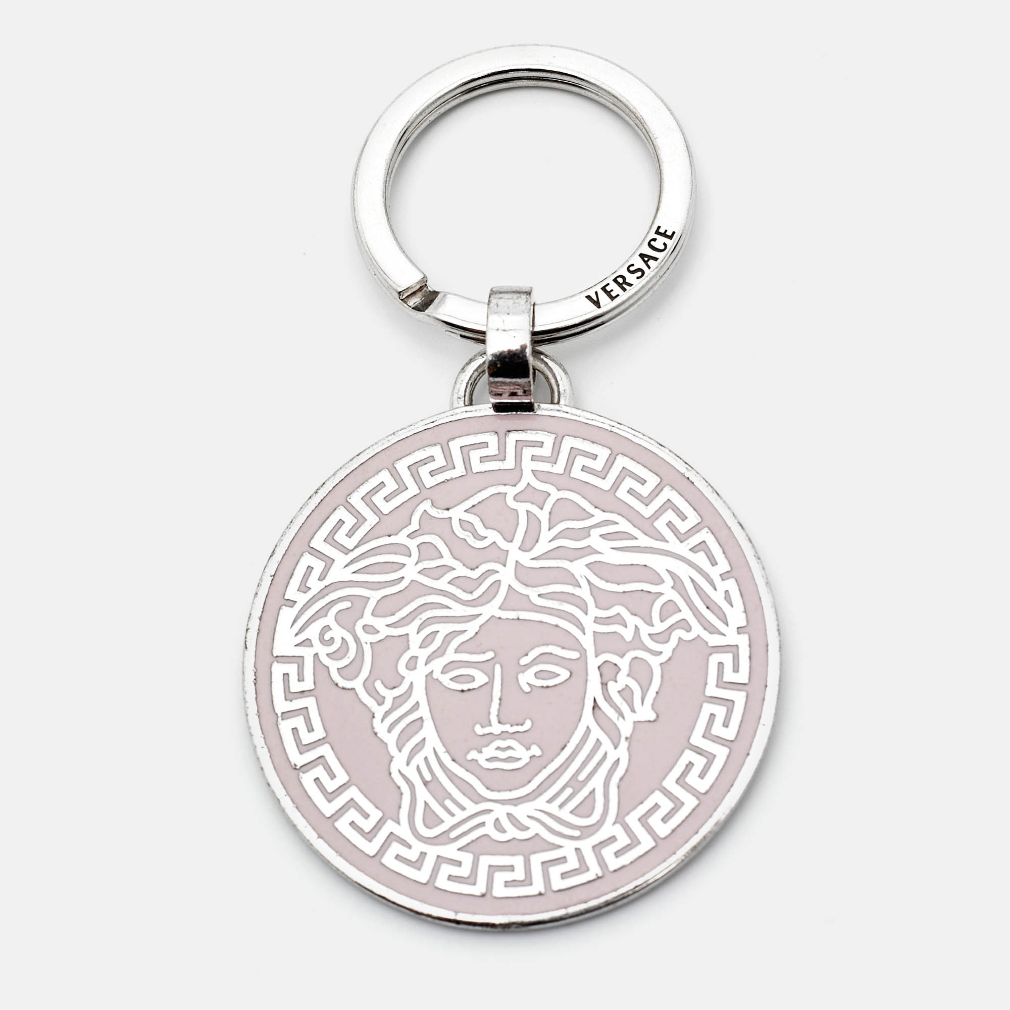 

Versace Medusa Enamel Silver Tone Keyring