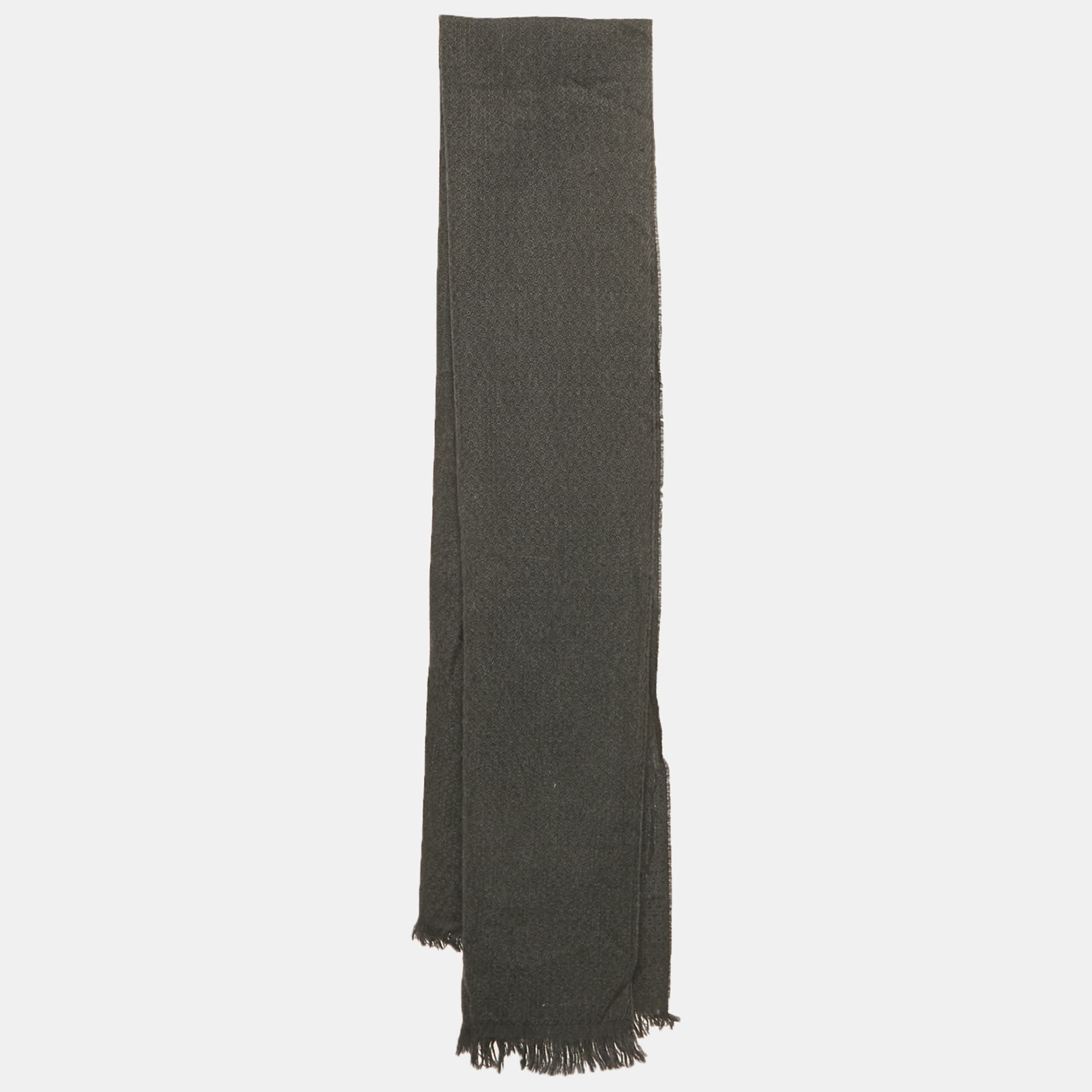 

Versace Grey Jacquard Wool Stole