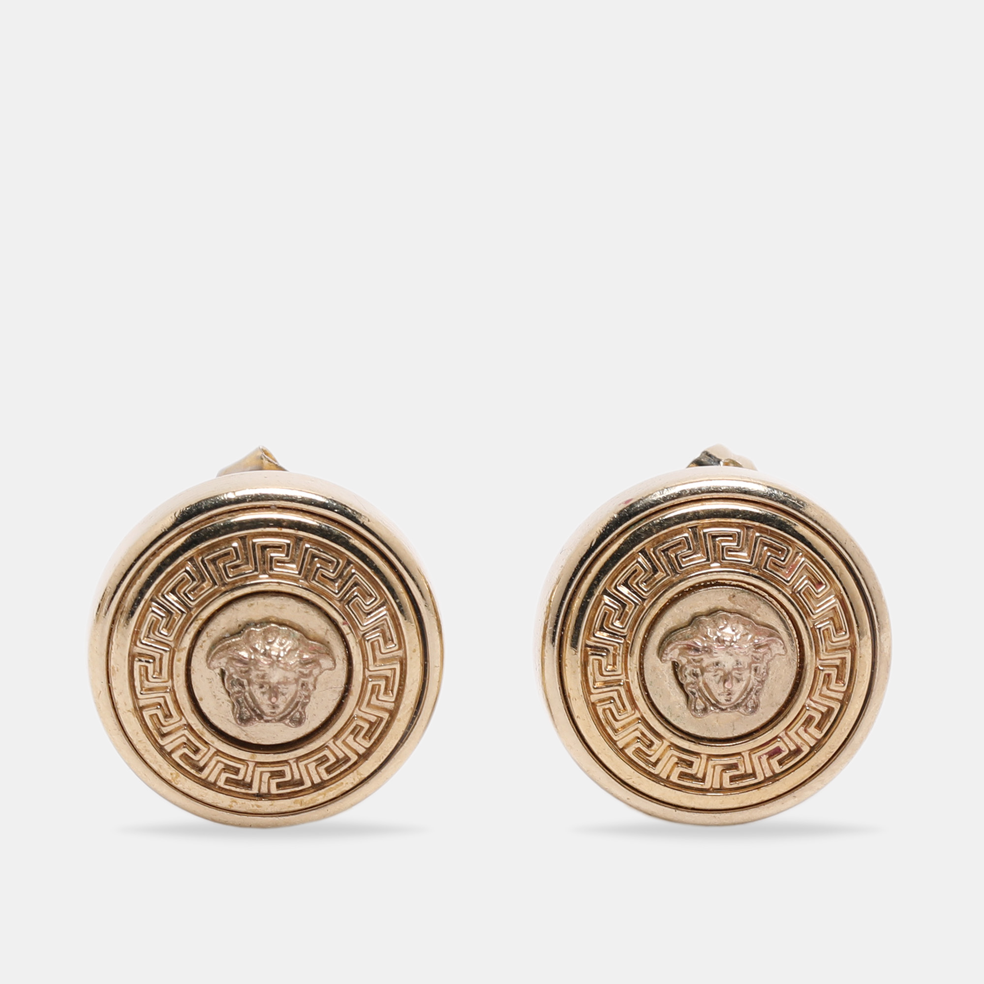 

Versace Medusa Gold Tone Earrings