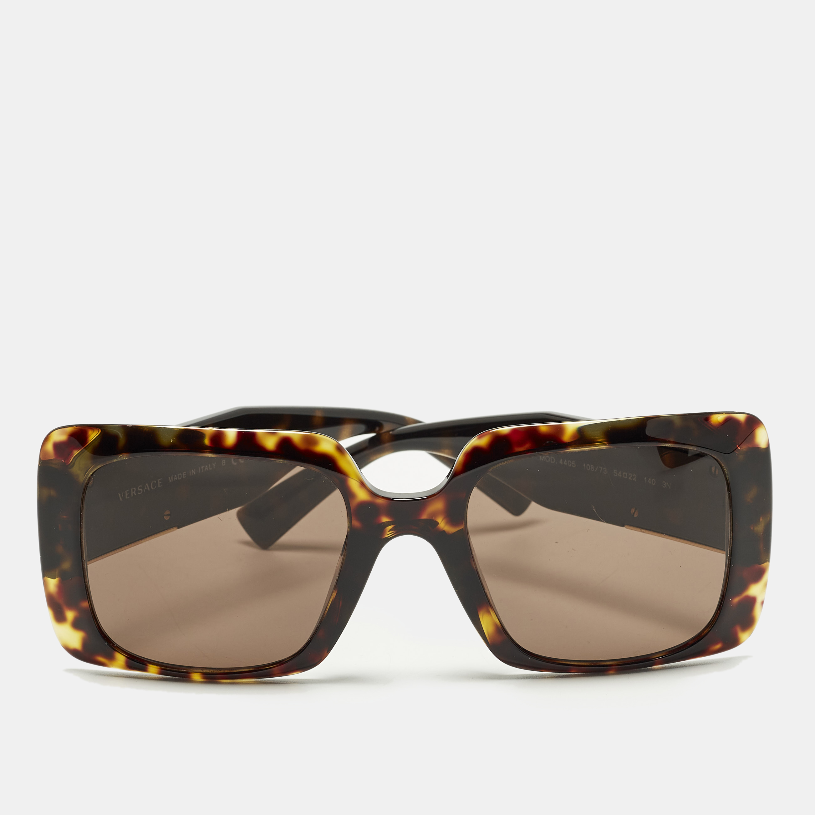 

Versace Tortoise Brown MOD 4405 Medusa Frame Square Sunglasses