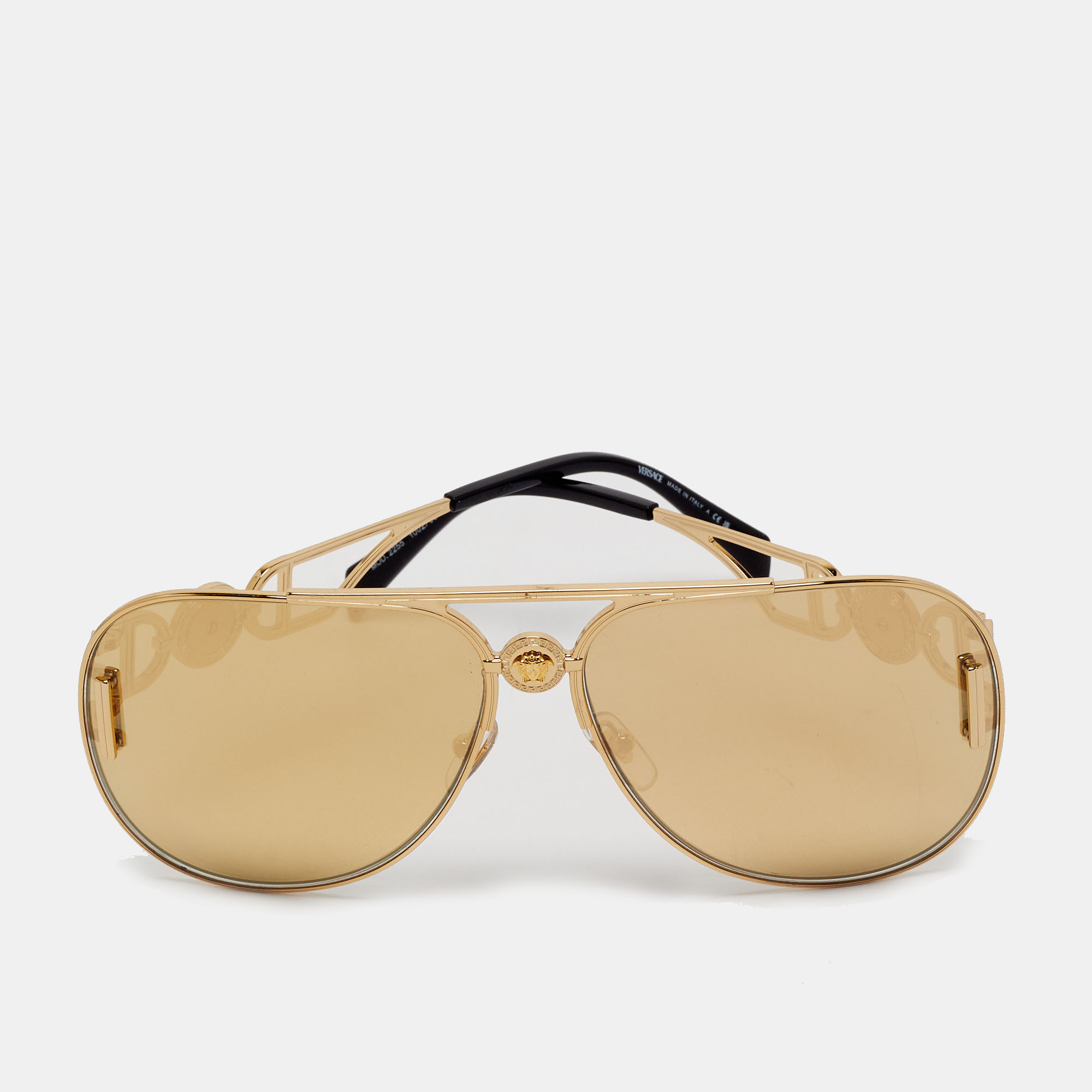 

Versace Gold MOD 2255 Palazzo Aviator Sunglasses
