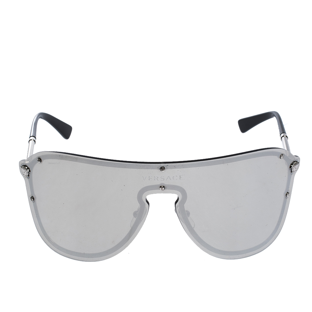 

Versace Silver Mirror MOD.2180 Shield Sunglasses