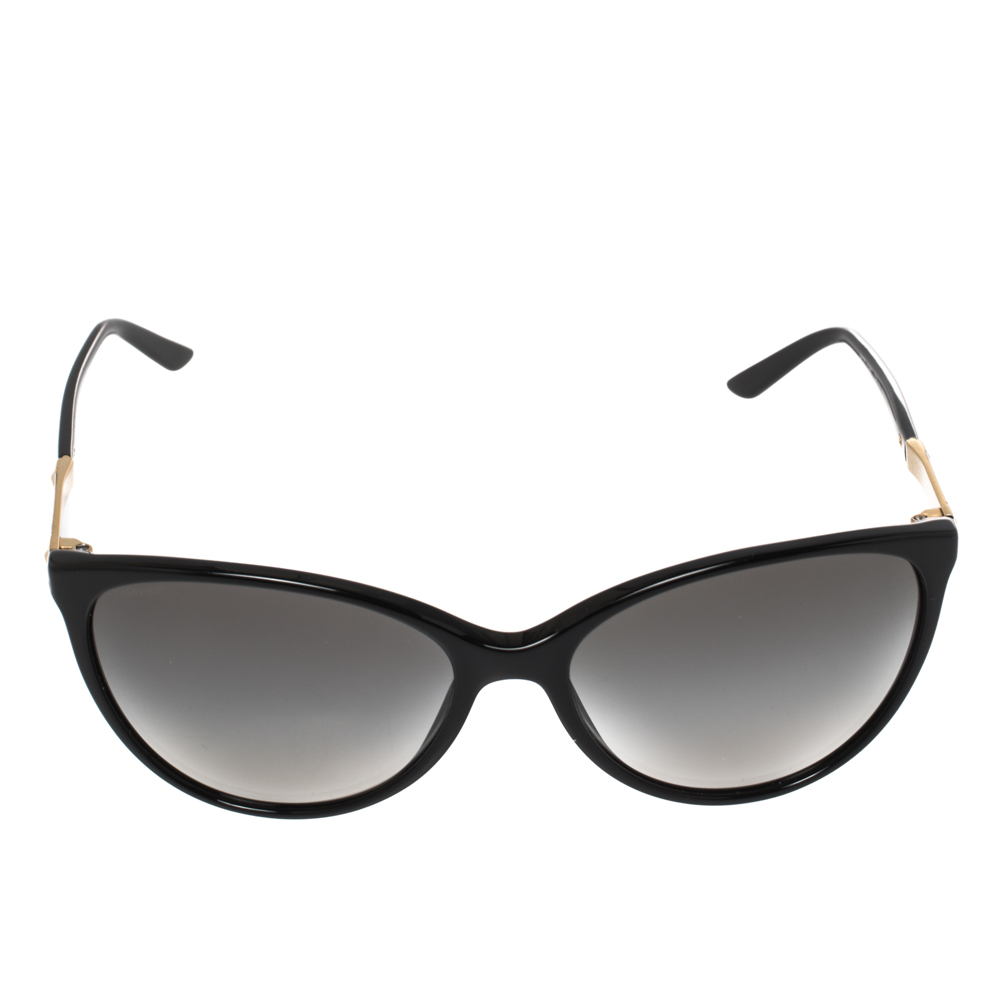 

Versace Gold/Black MOD 4260 Cat Eye Gradient Sunglasses, Grey