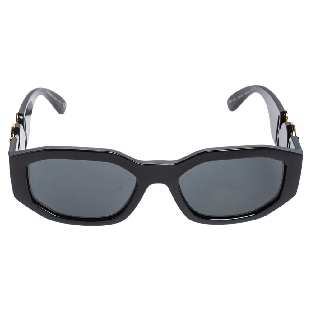 

Versace Black / Grey 4361 Medusa Biggie Rectangle Sunglasses