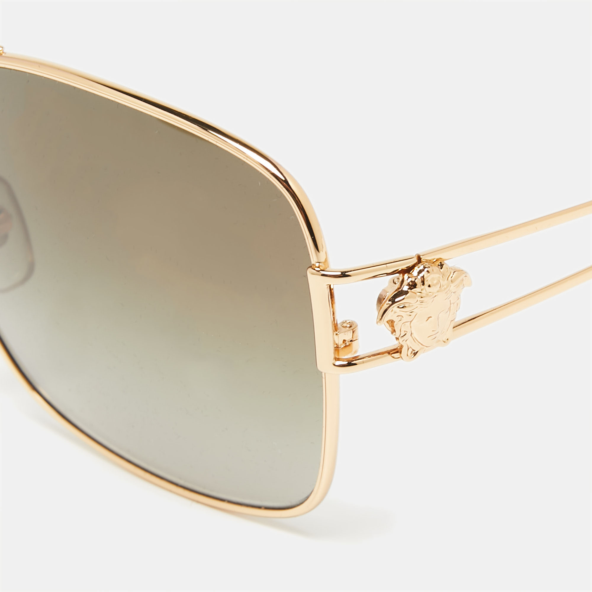 

Versace Gold/Green Mod.2138 Aviator Gradient Sunglasses