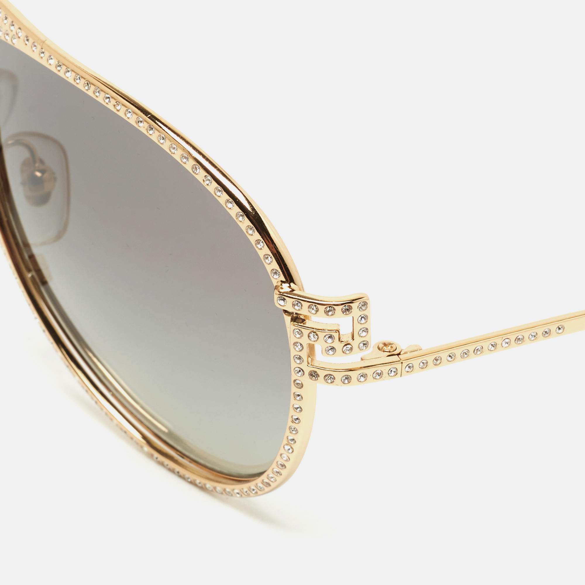 

Versace Gold/Black Mod.2171-B Aviator Gradient Sunglasses