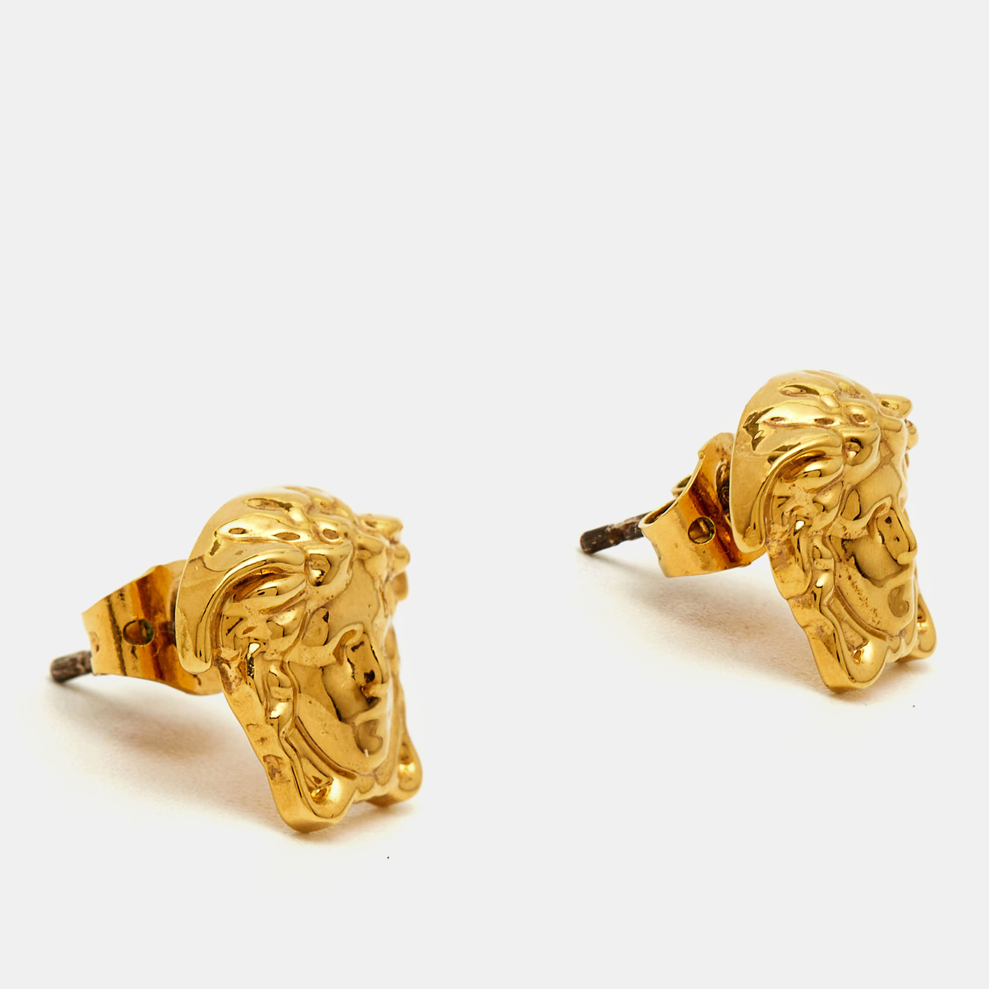 

Versace Medusa Gold Tone Earrings