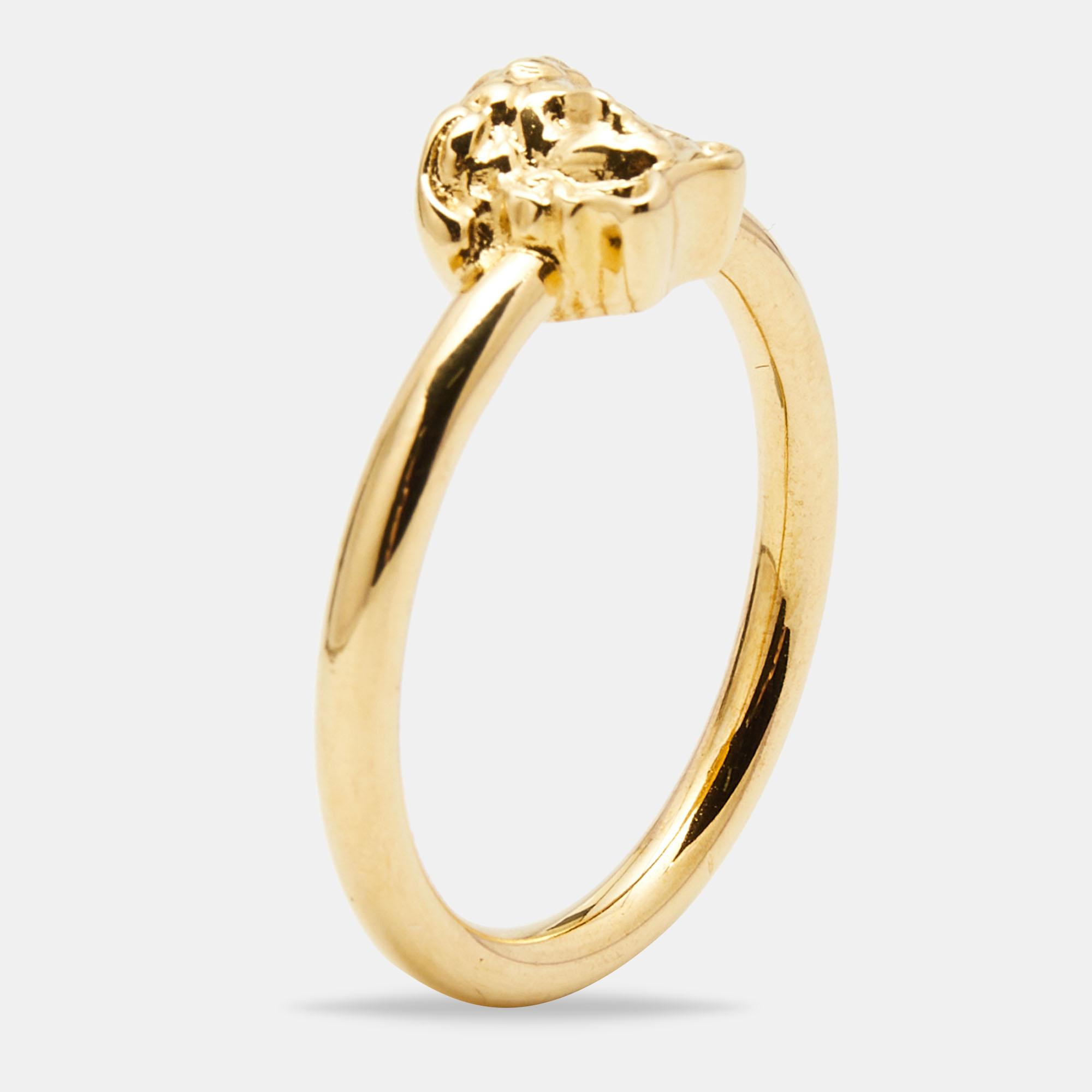 

Versace Medusa Gold Tone Ring Size