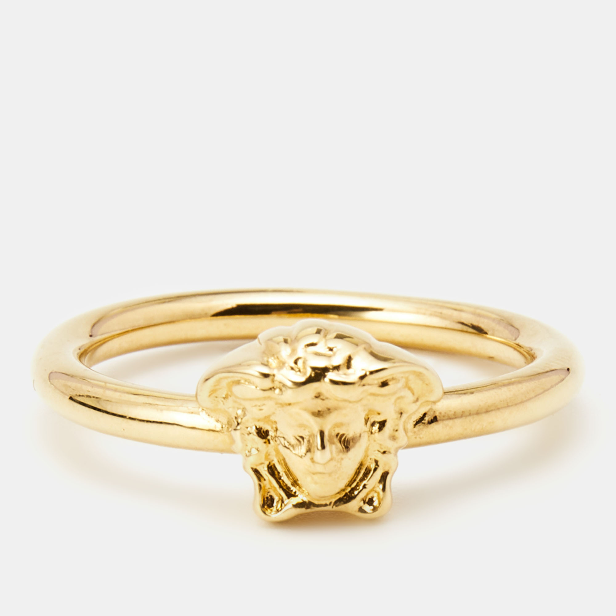 

Versace Medusa Gold Tone Ring Size