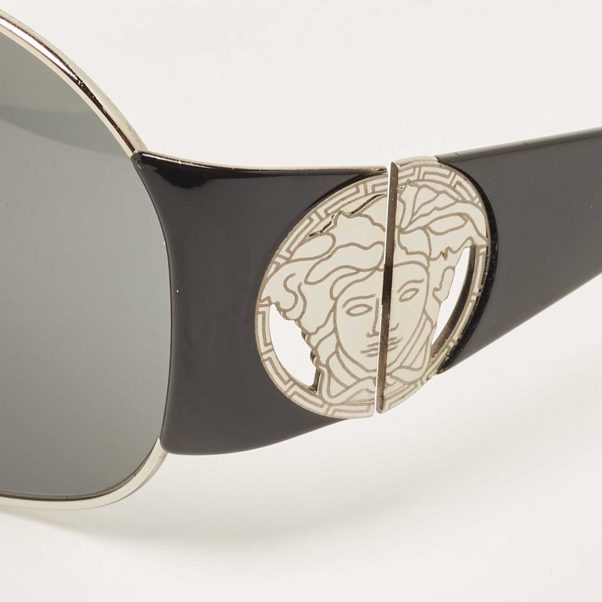 

Versace Black/Silver MOD2080 Shield Sunglasses