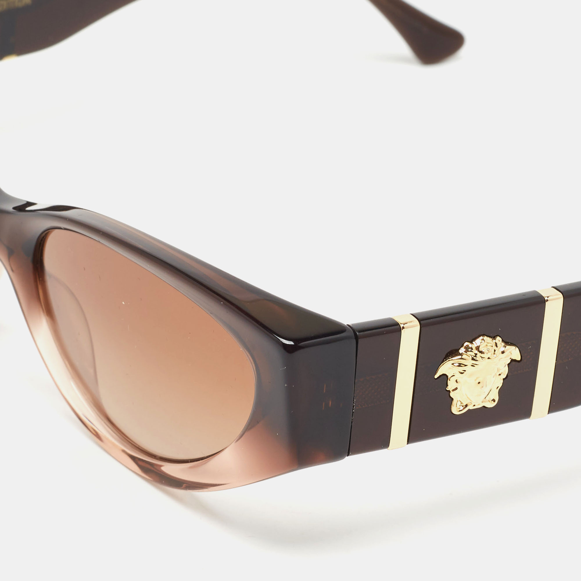 

Versace Brown Havana Gradient Mod4454 Oval Sunglasses