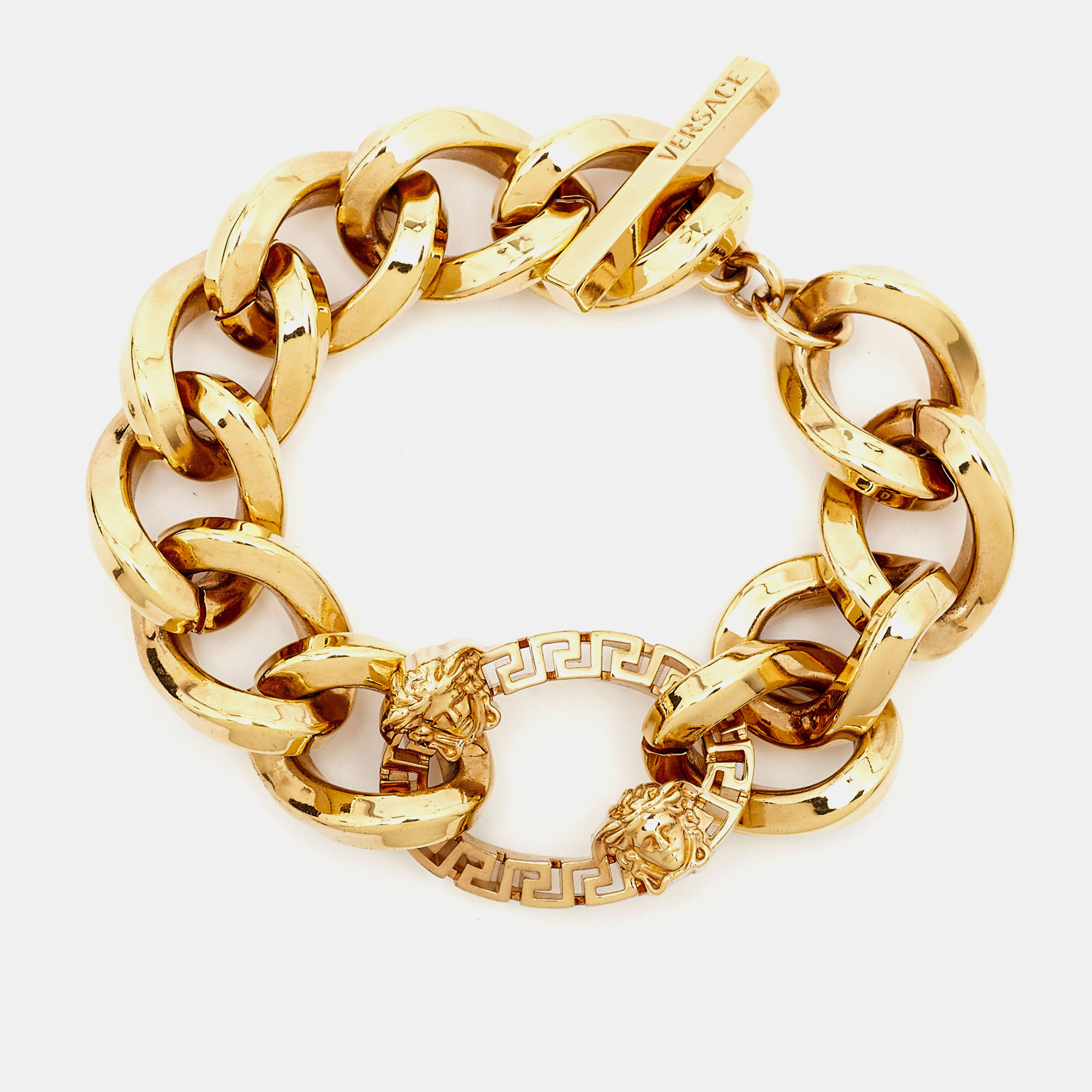 

Versace Meduasa Gold Tone Bracelet