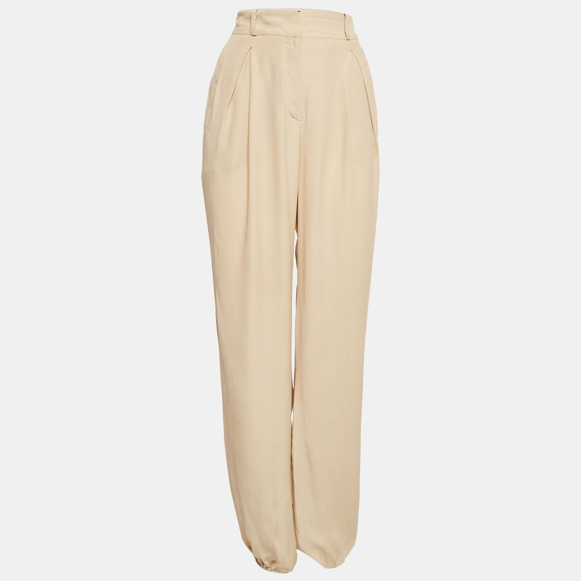

Versace Beige Silk Trousers S