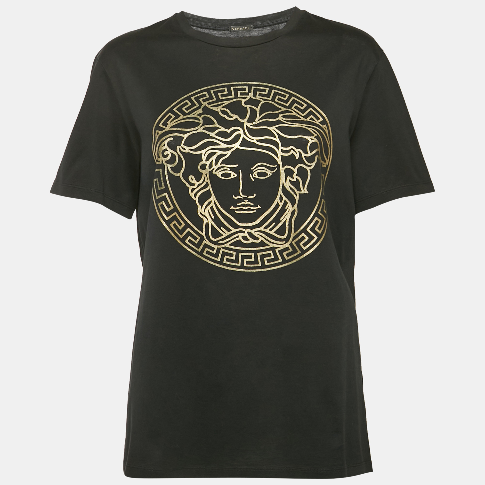 

Versace Black Medusa Print Jersey T-Shirt M