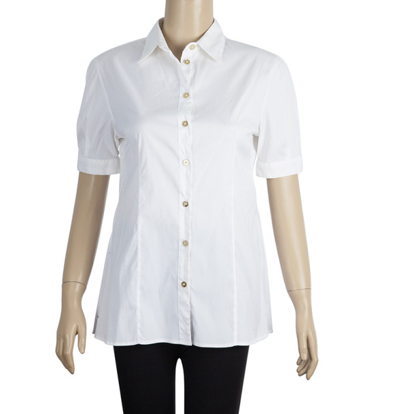 

Versace White Short Sleeve Shirt