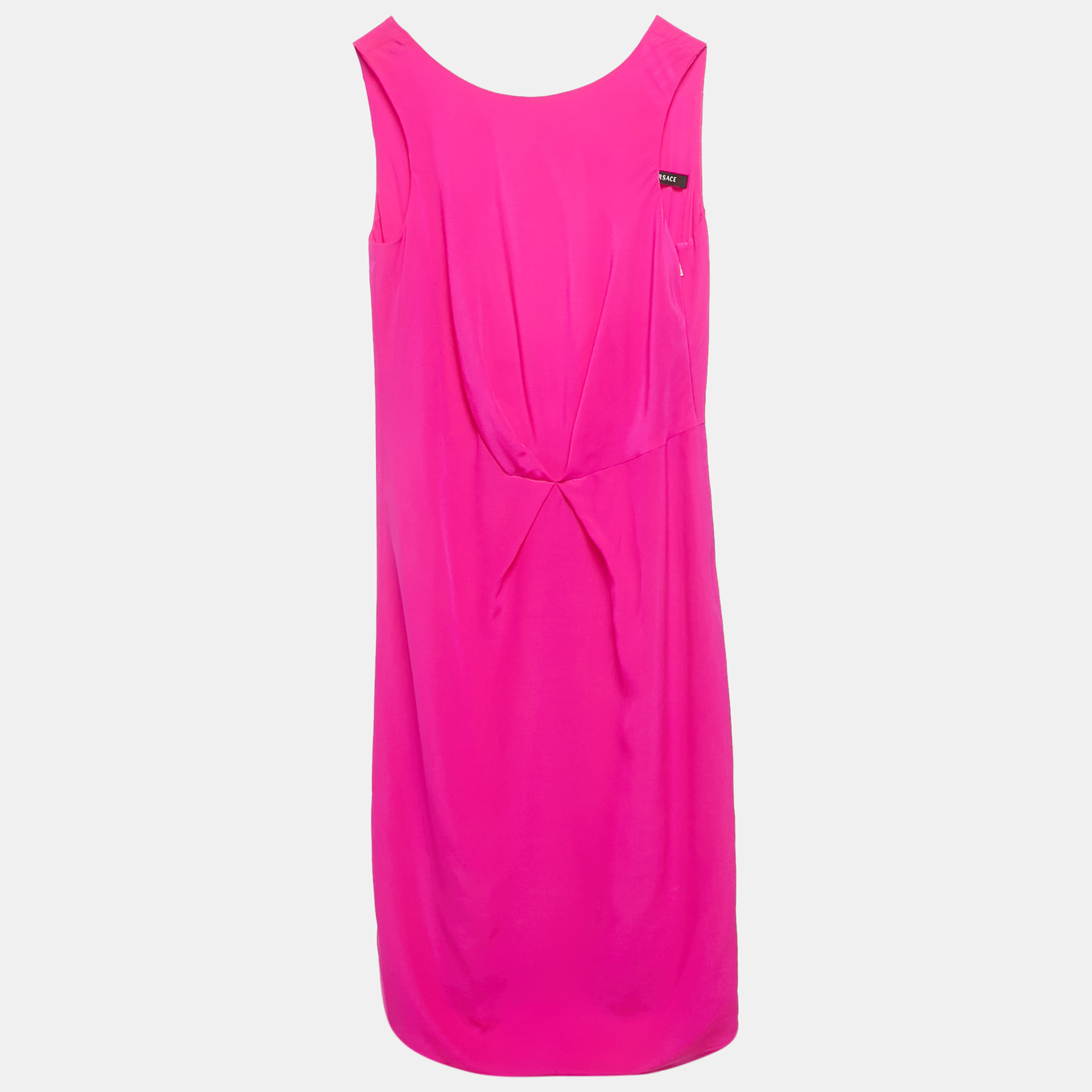 

Versace Pink Silk Back Open Mini Dress S