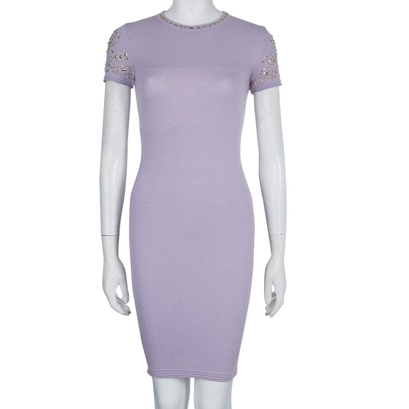 

Versace Purple Embellished Dress