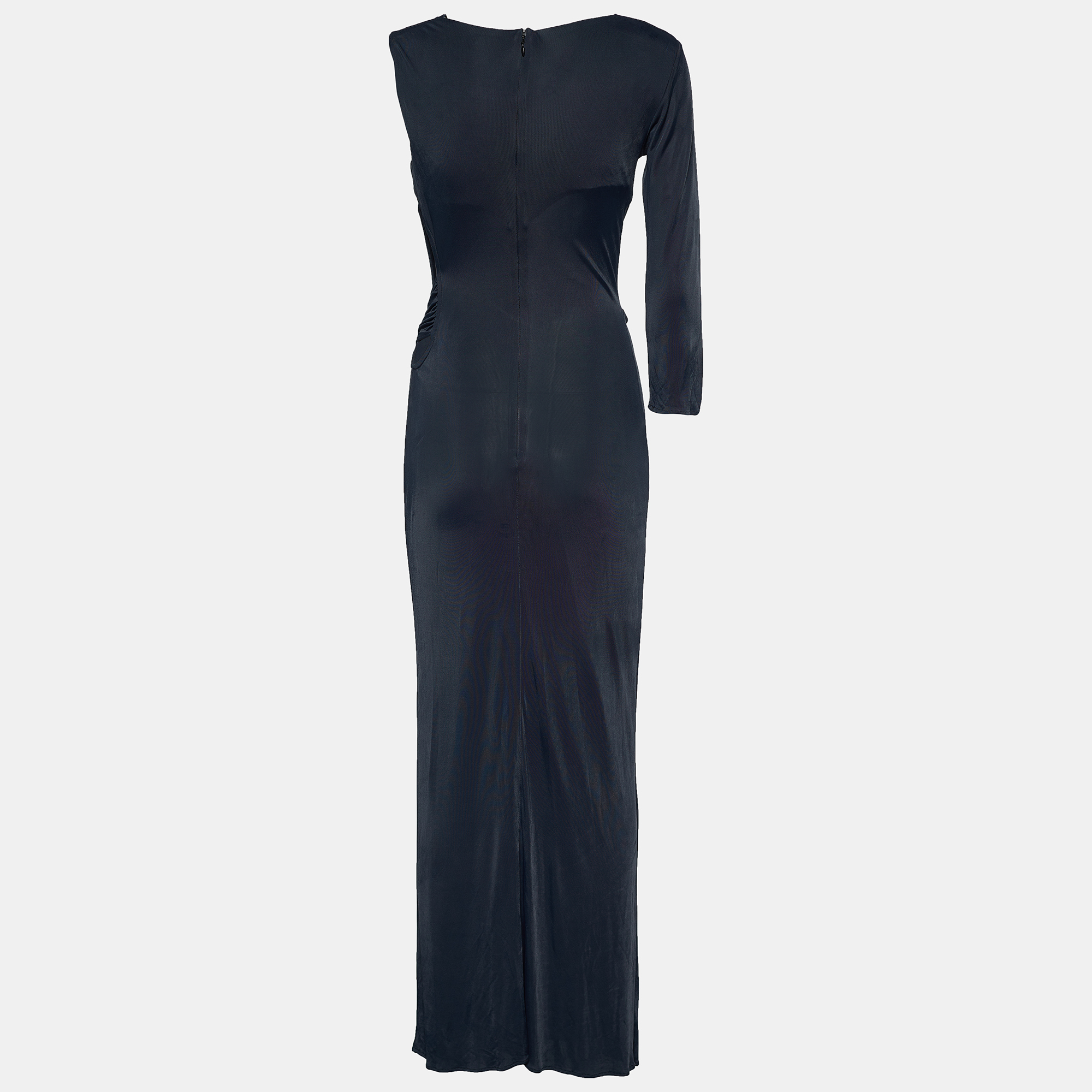 

Versace Black Jersey Cut Out Detail Dress