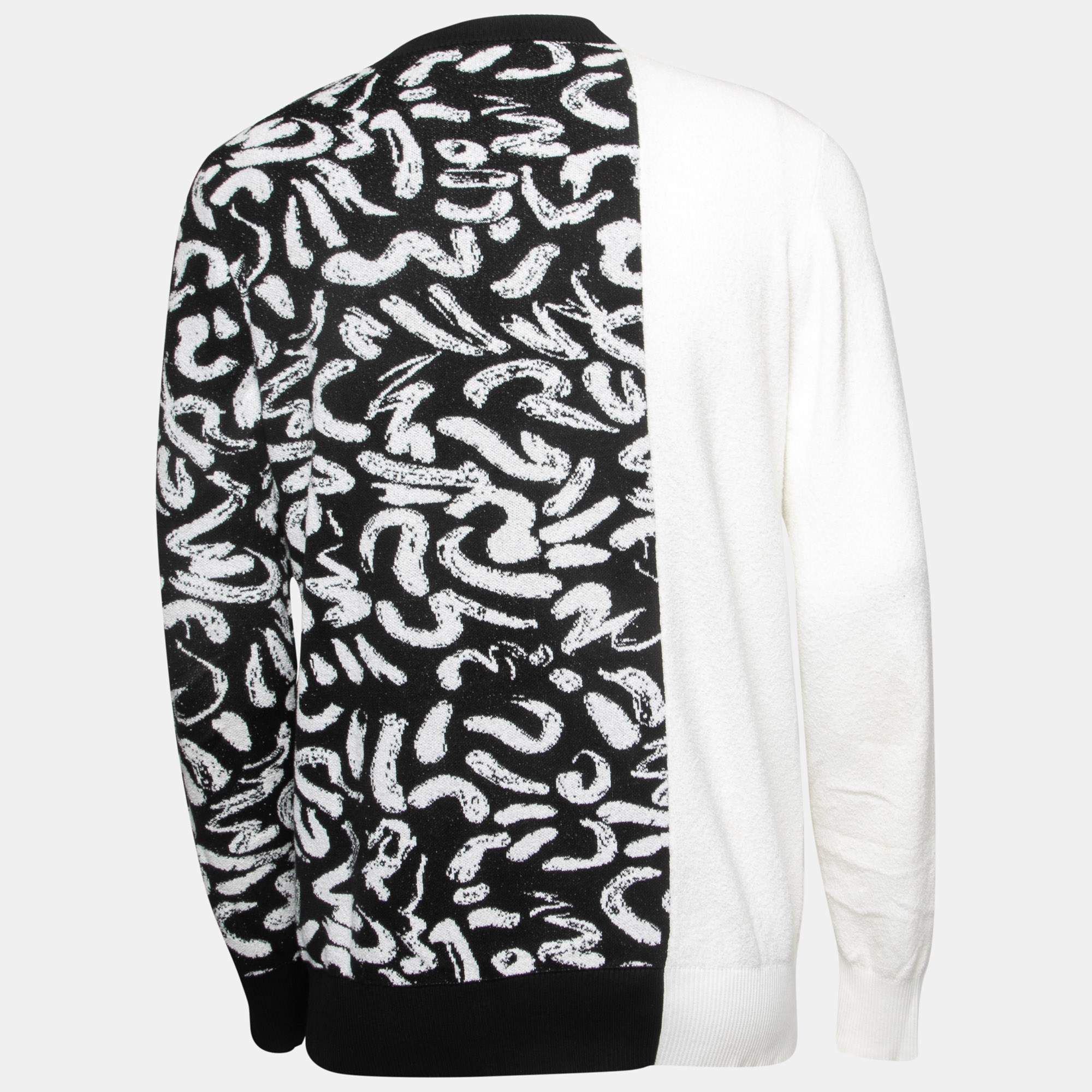 

Versace Black/White Patterned Knit Sweatshirt