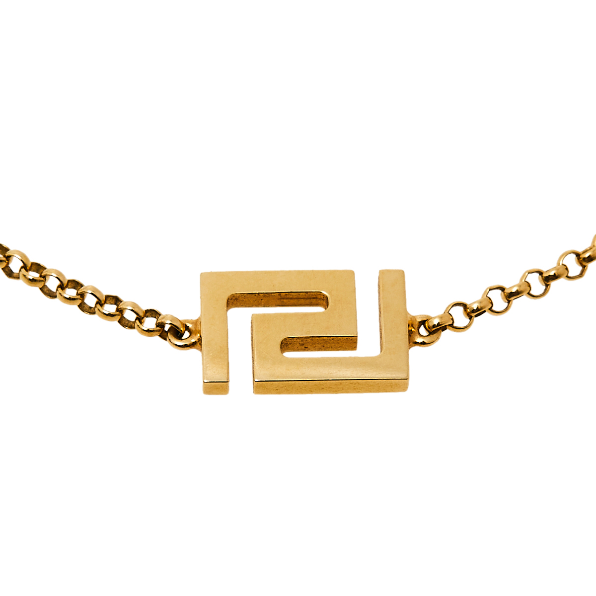 

Versace Greek Key Motif 18K Yellow Gold Bracelet