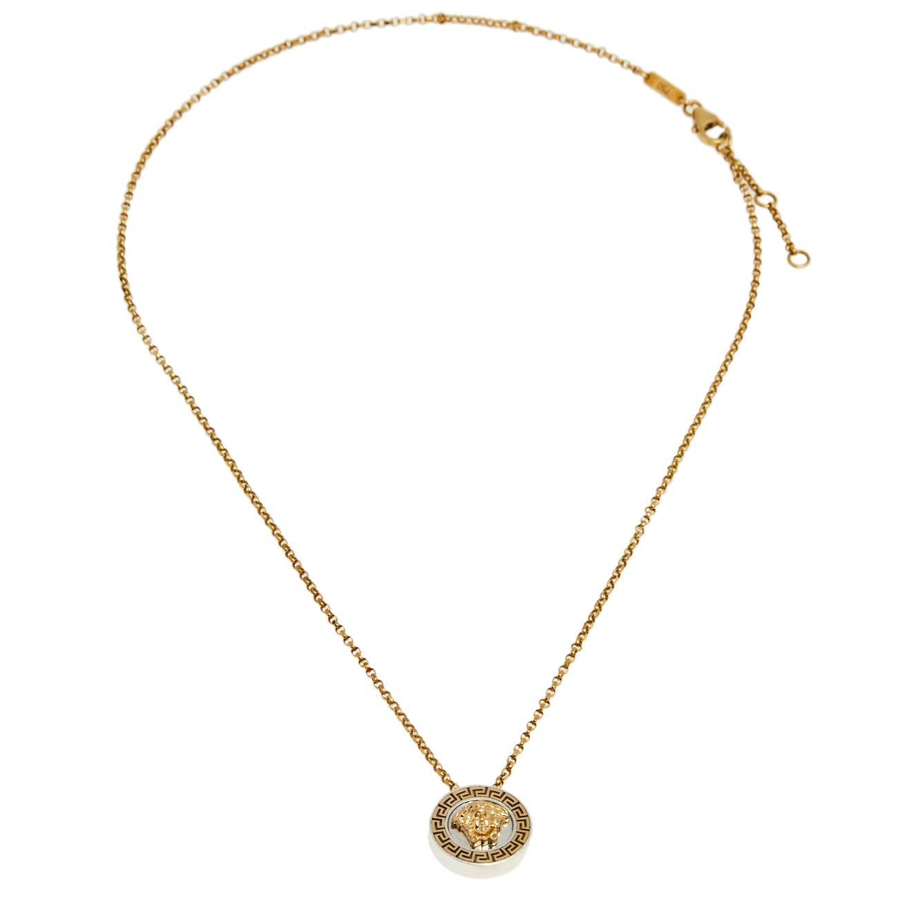 

Versace 18K Yellow Gold and 925 Silver Medusa Pendant Necklace