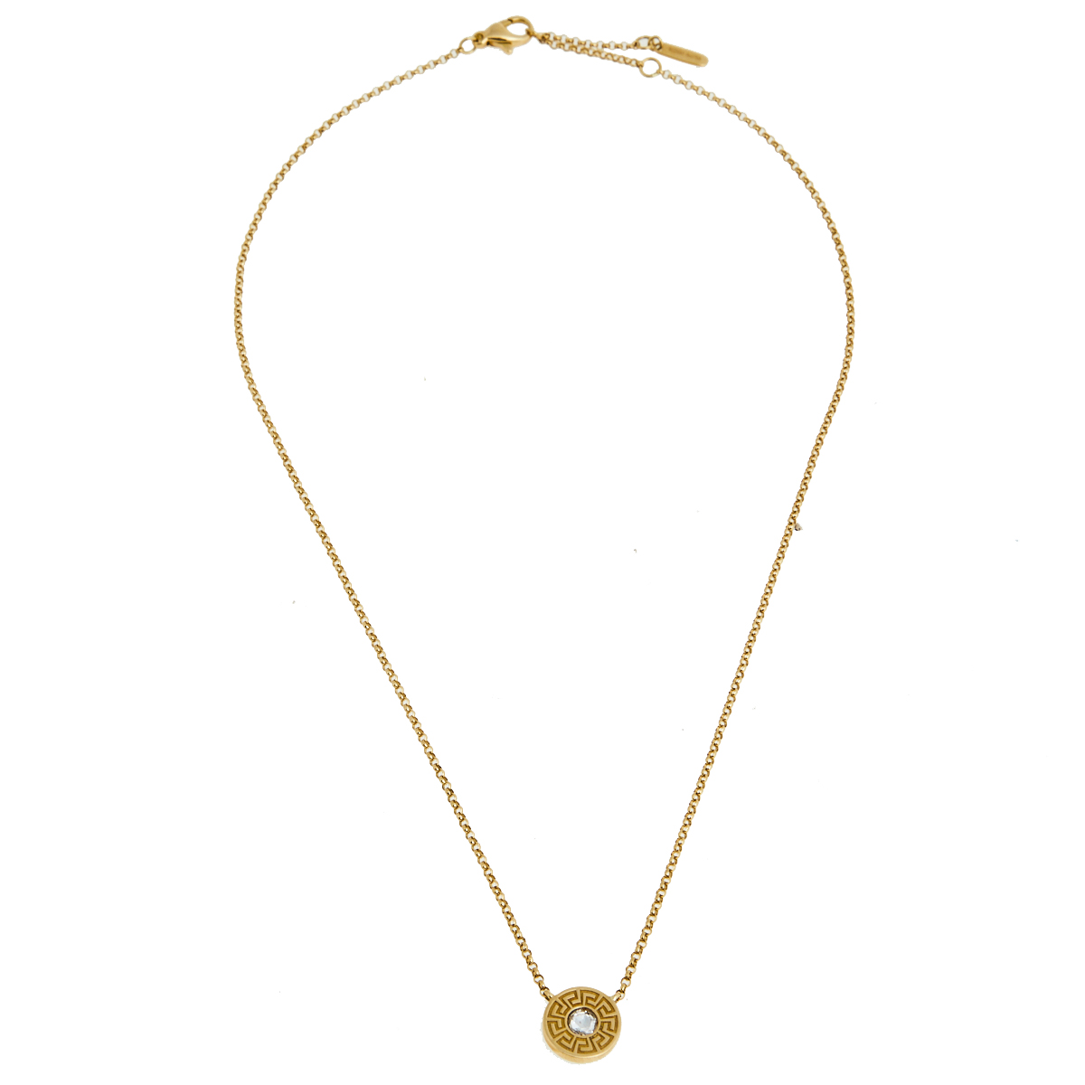 

Versace Greca Diamond 18k Yellow Gold Chain Necklace