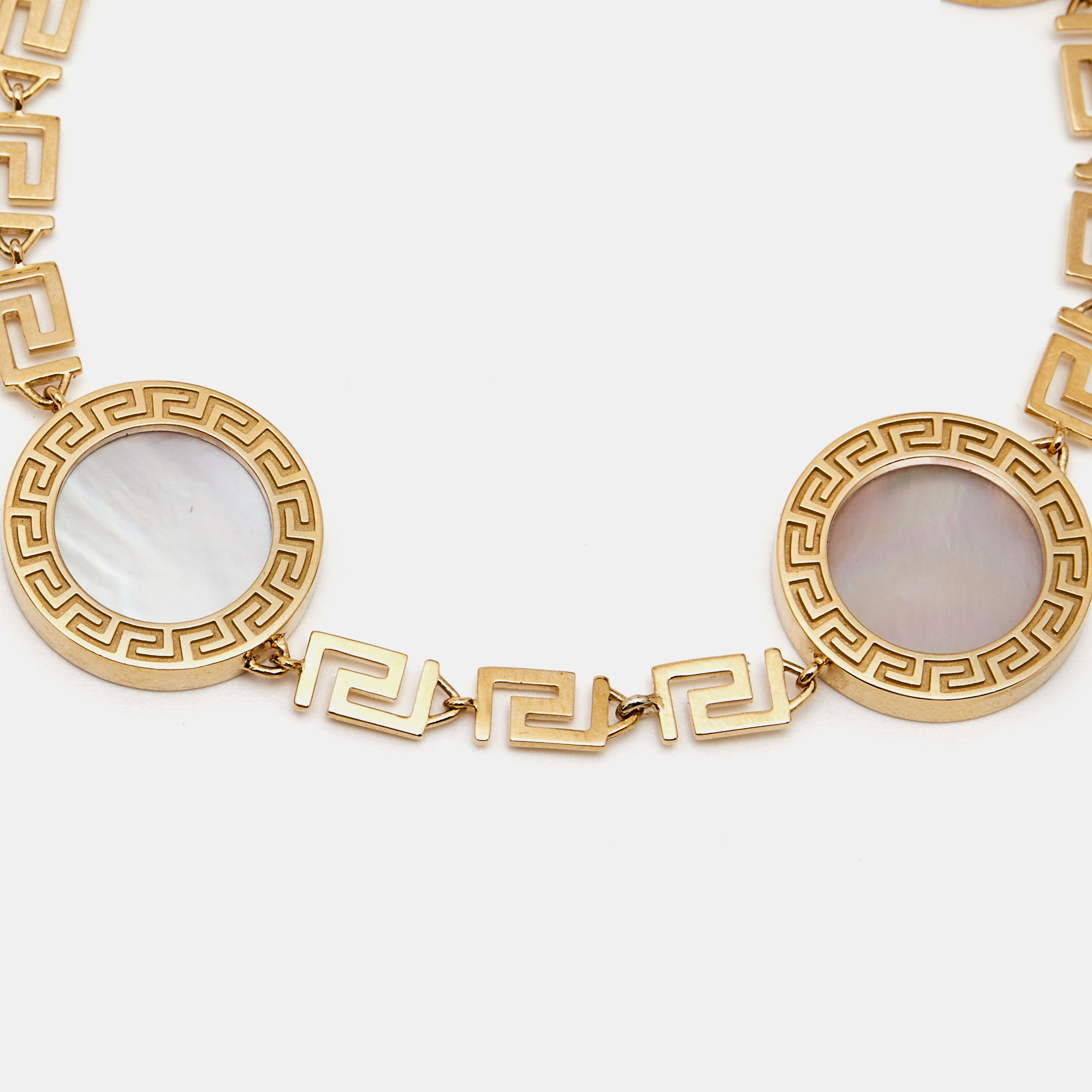 

Versace Greca Mother of Peal 18k Yellow Gold Bracelet