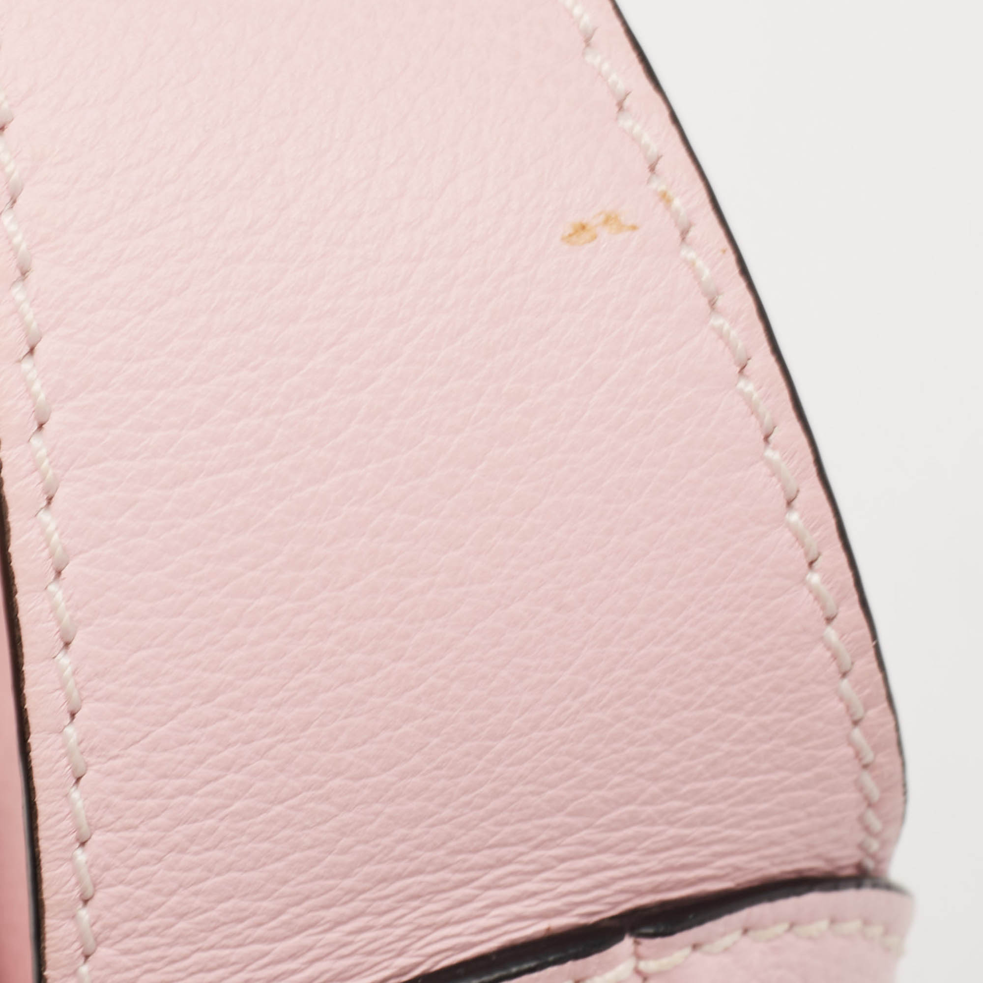 Versace Light Pink Leather La Medusa Shoulder Bag 