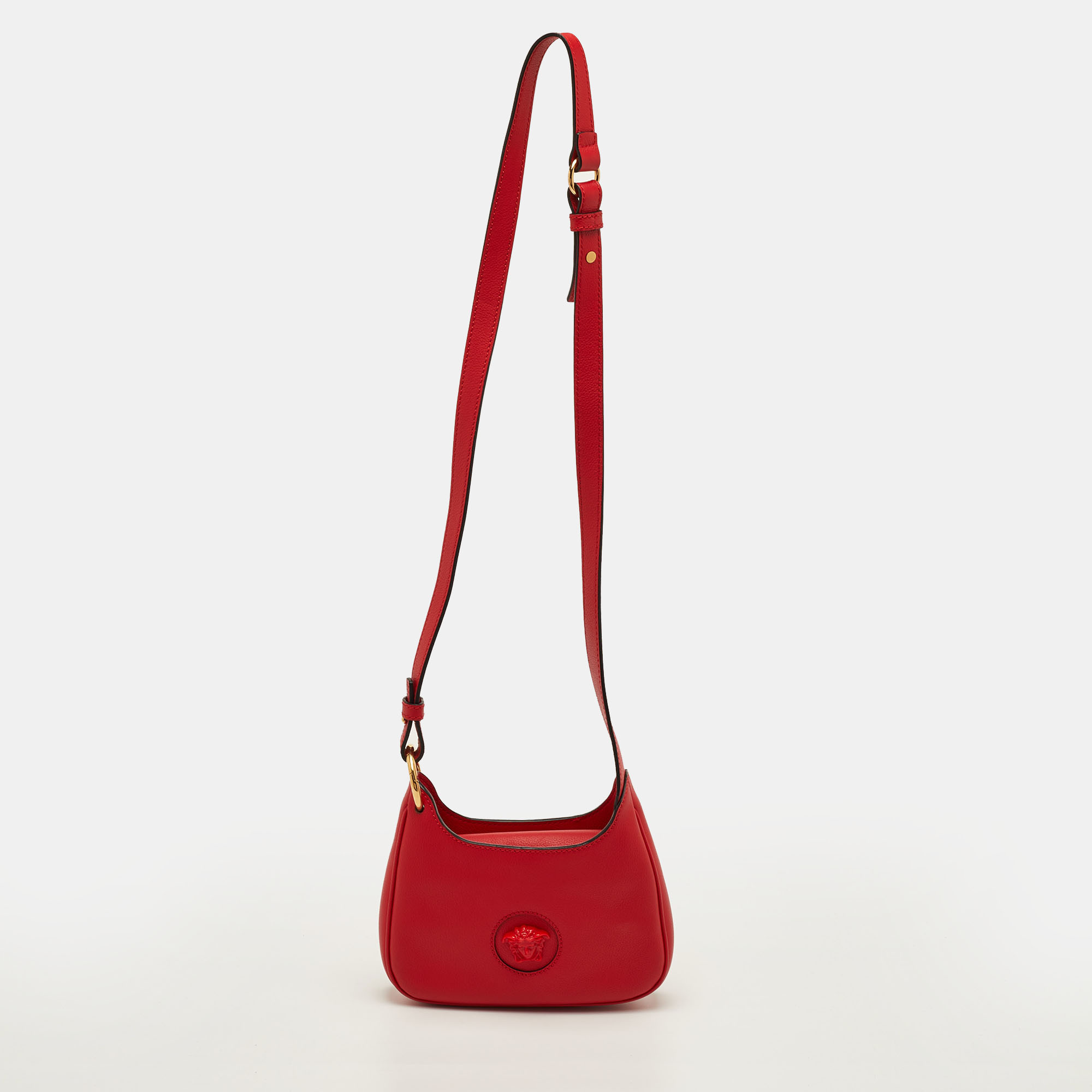 

Versace Medusa Red Leather Crossbody Bag